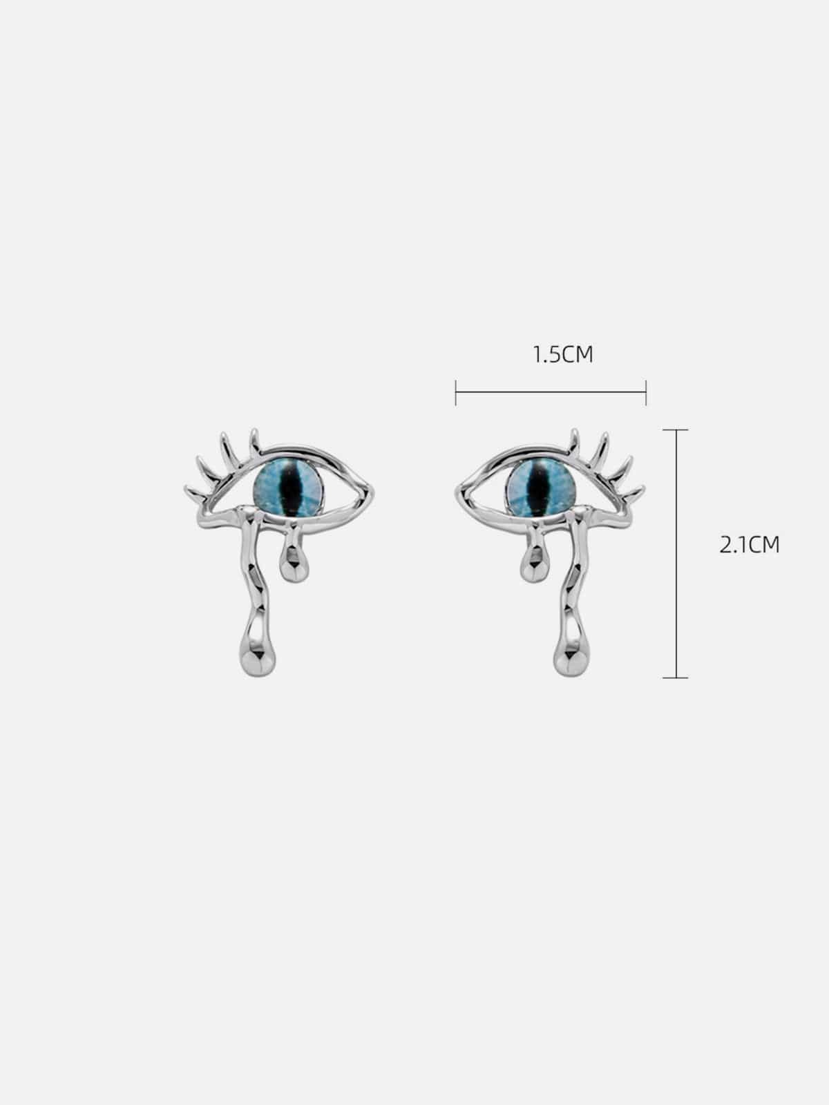 Devil's Eye Artificial Gemstone Earrings