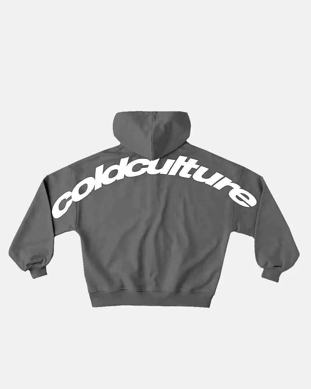 CURVED ZIP HOODIE INDIA INK
