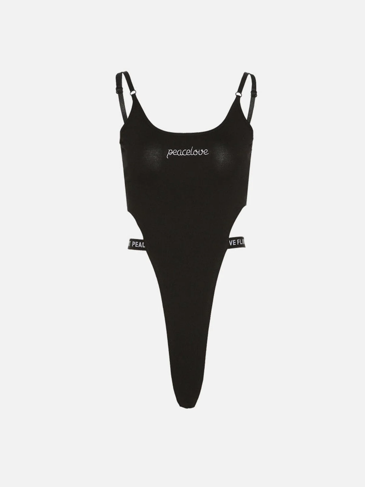 Elastic Band Embroidered Bodysuit