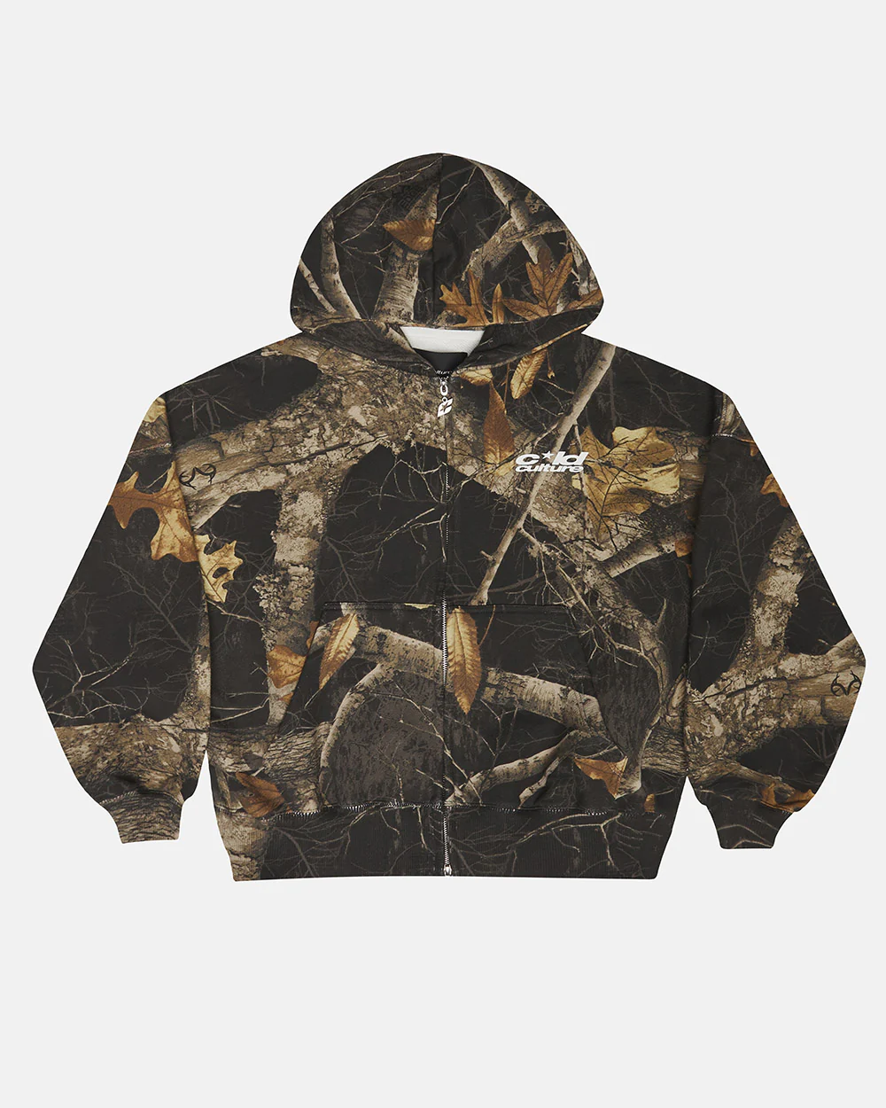 ZIP HOODIE REALTREE BLACK