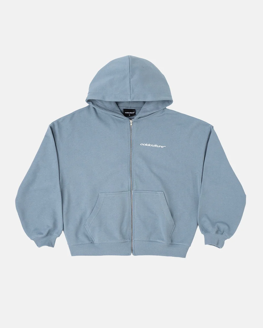 ESSENTIAL ZIP HOODIE WINDWARD BLUE