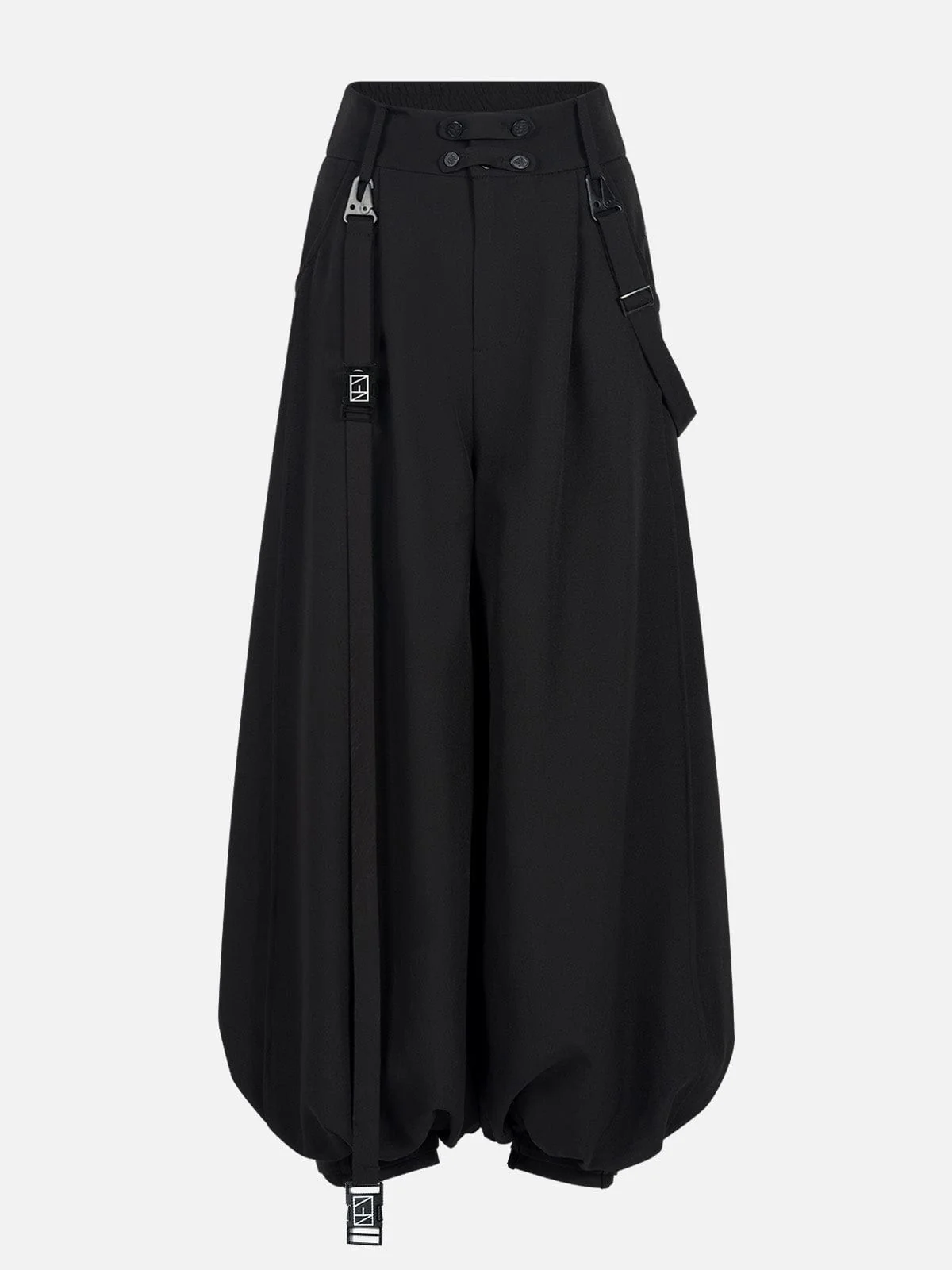 Tapered Loose-Fit Cropped Pants