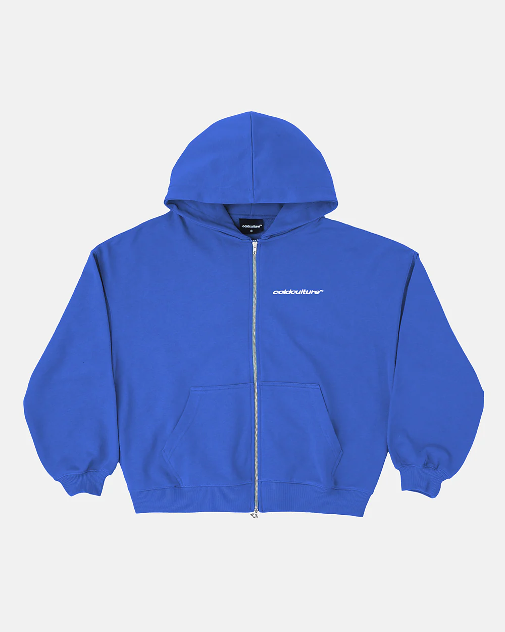 ESSENTIAL ZIP HOODIE ELECTRIC BLUE