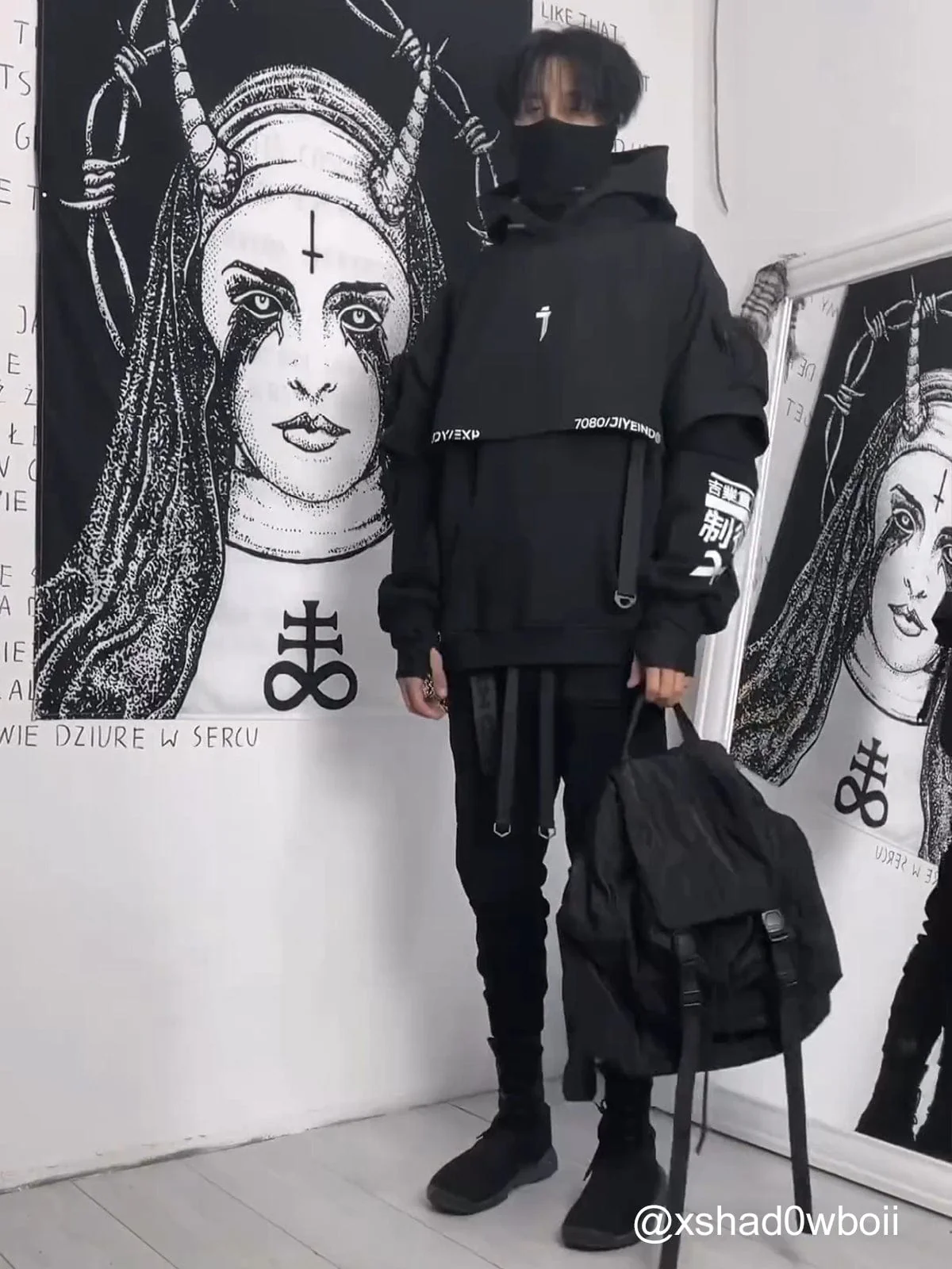 Functional Hooded Cloak Tee