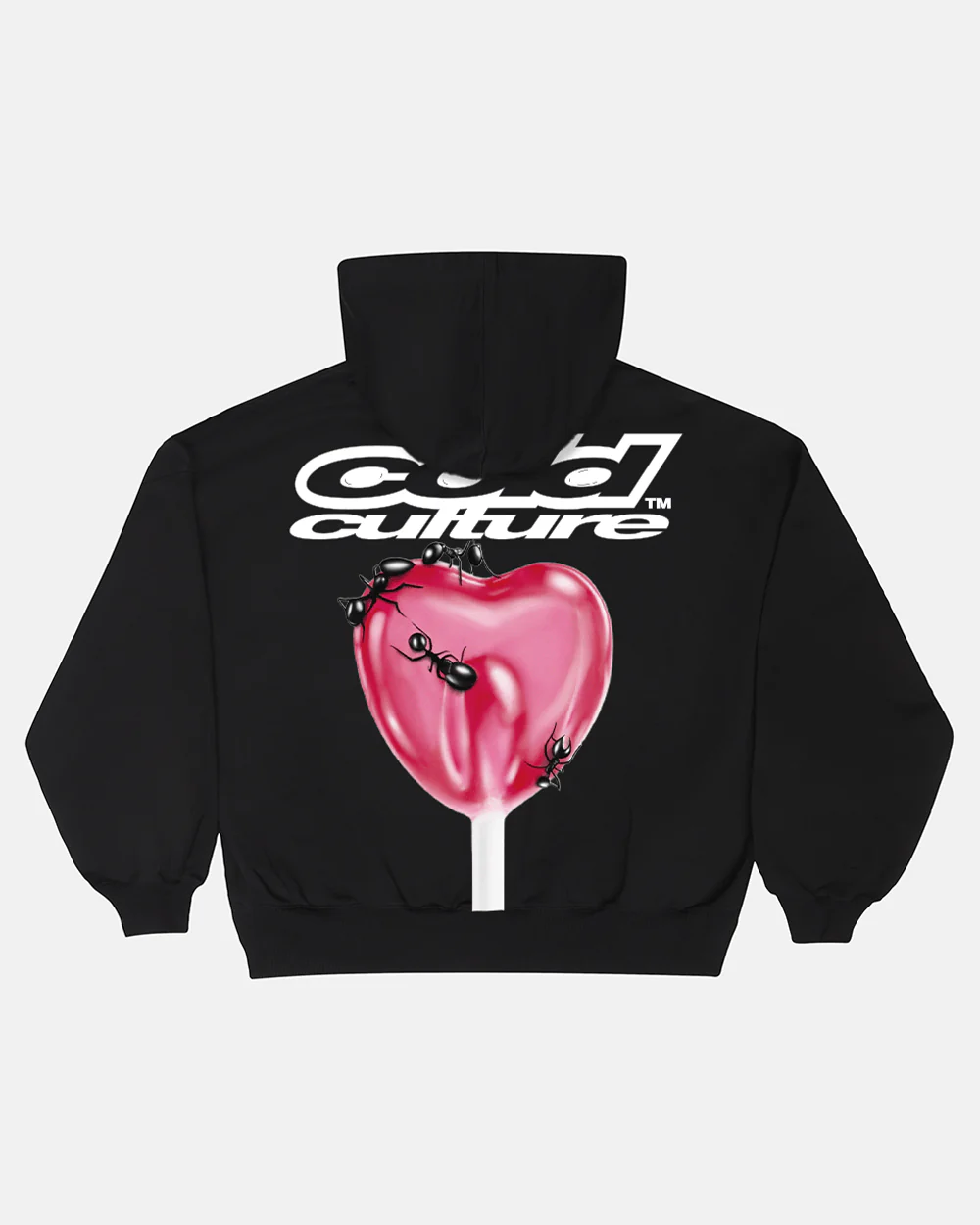 LOLLIPOP ZIP HOODIE BLACK
