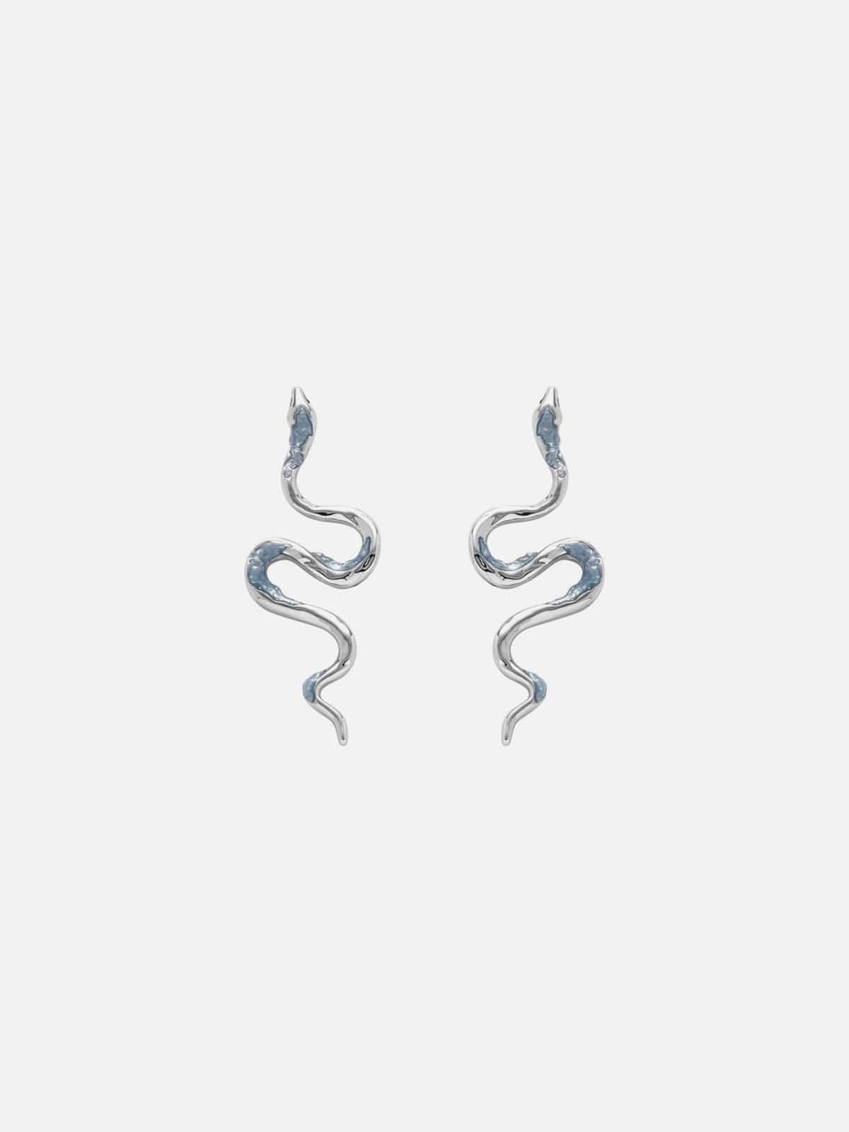 Symmetrical Snake Earrings