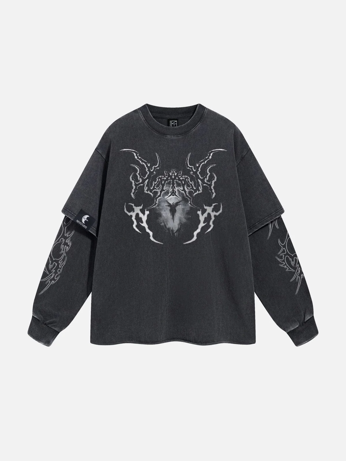 Thorny Print Washed Sweatshirt
