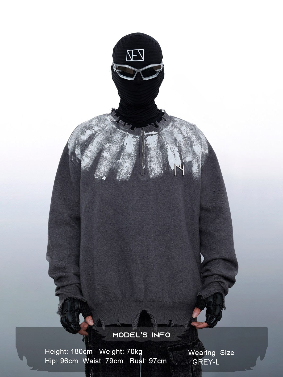 Handcrafted Spray Painting Sweater
