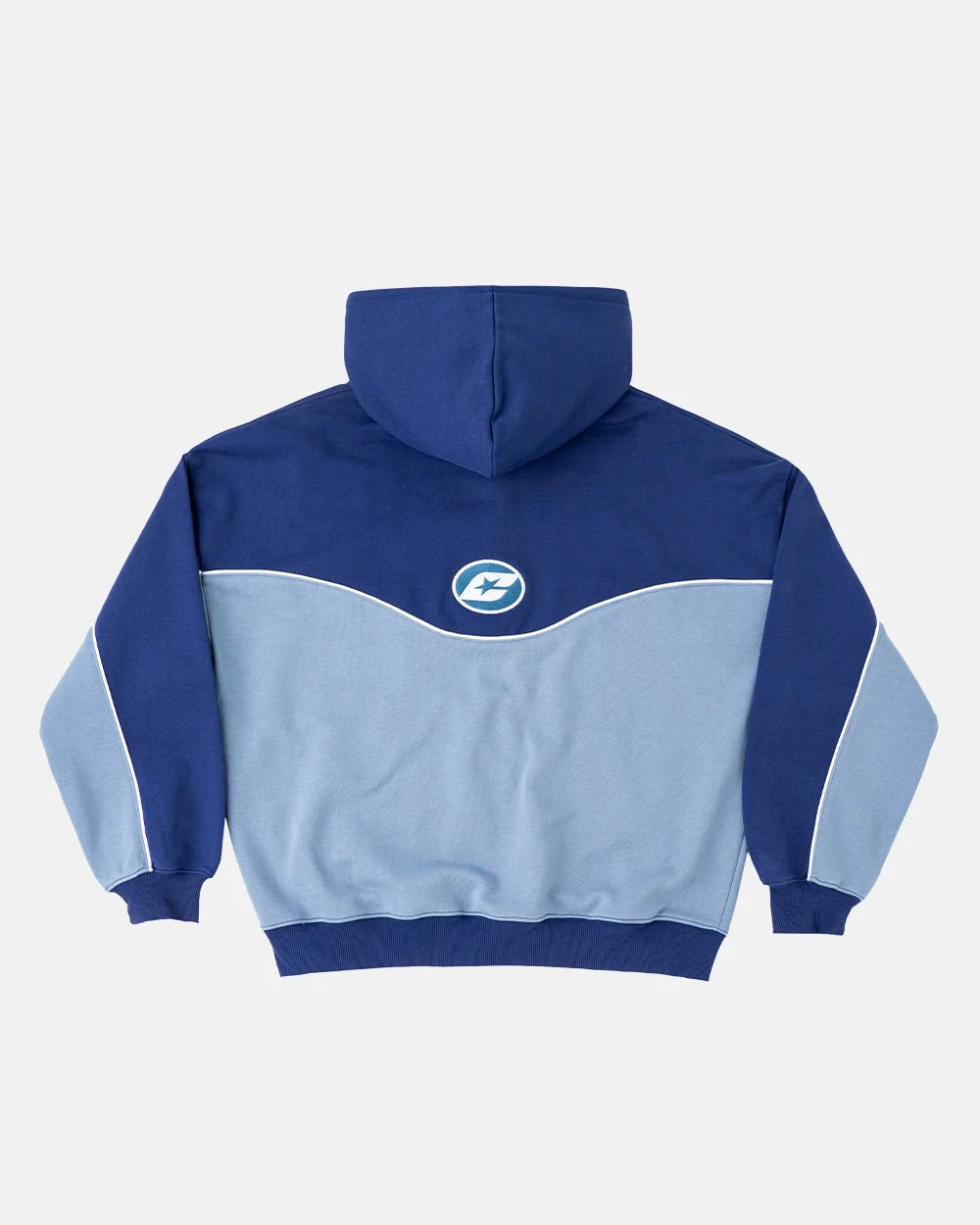 NO RISK ZIP HOODIE BLUE SCALE