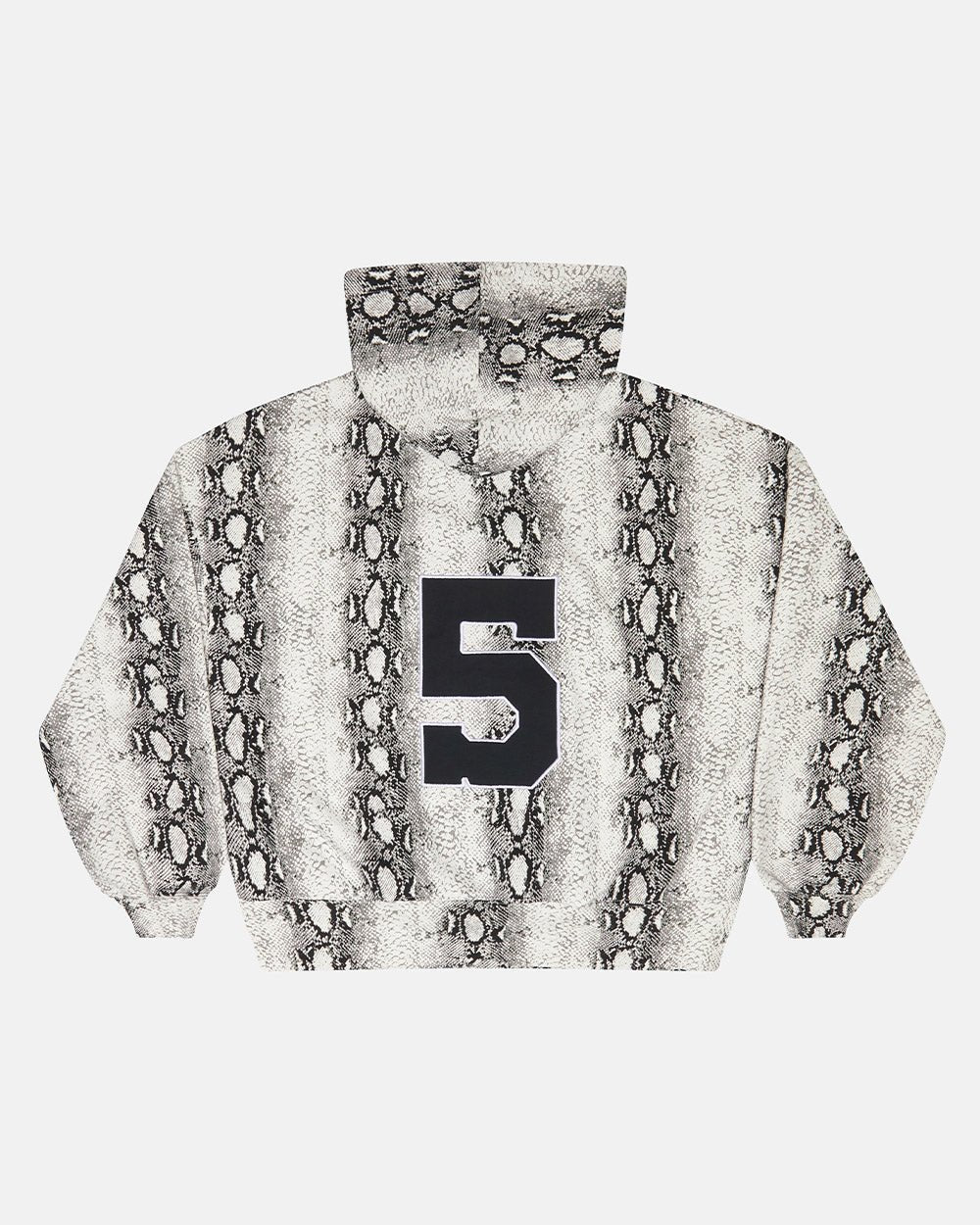 SNAKE ZIP HOODIE WHITE & BLACK