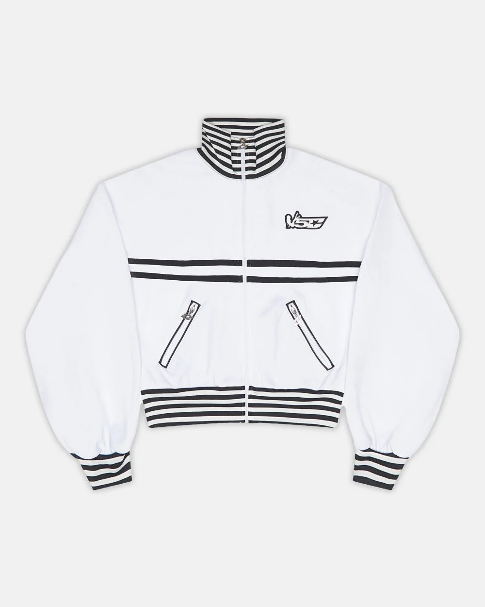 COURT JACKET WHITE AND BLACK