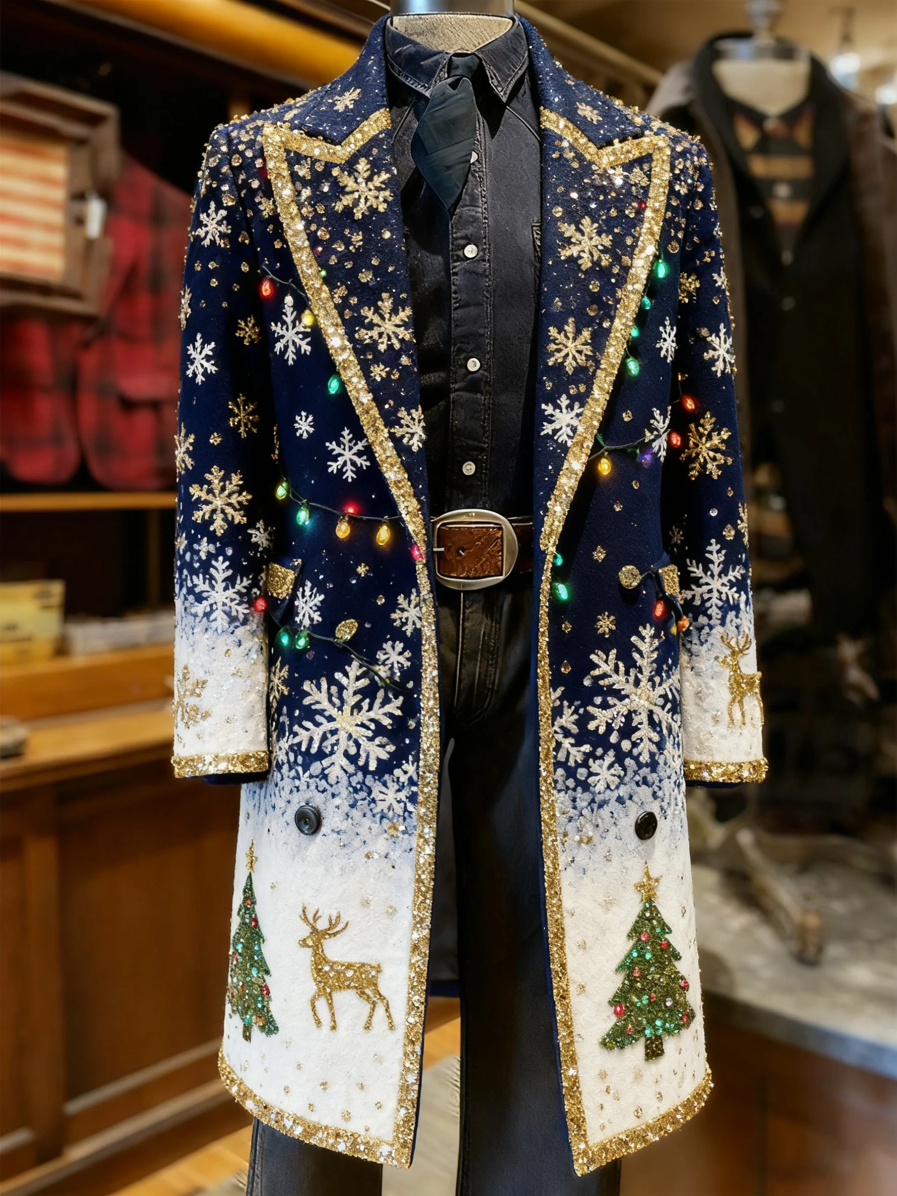 Men's Vintage Christmas Party Casual Jacket