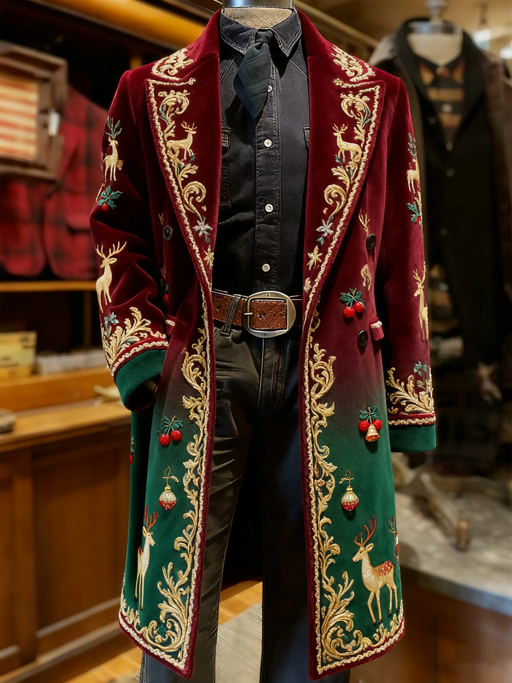 Men's Vintage Christmas Party Casual Jacket