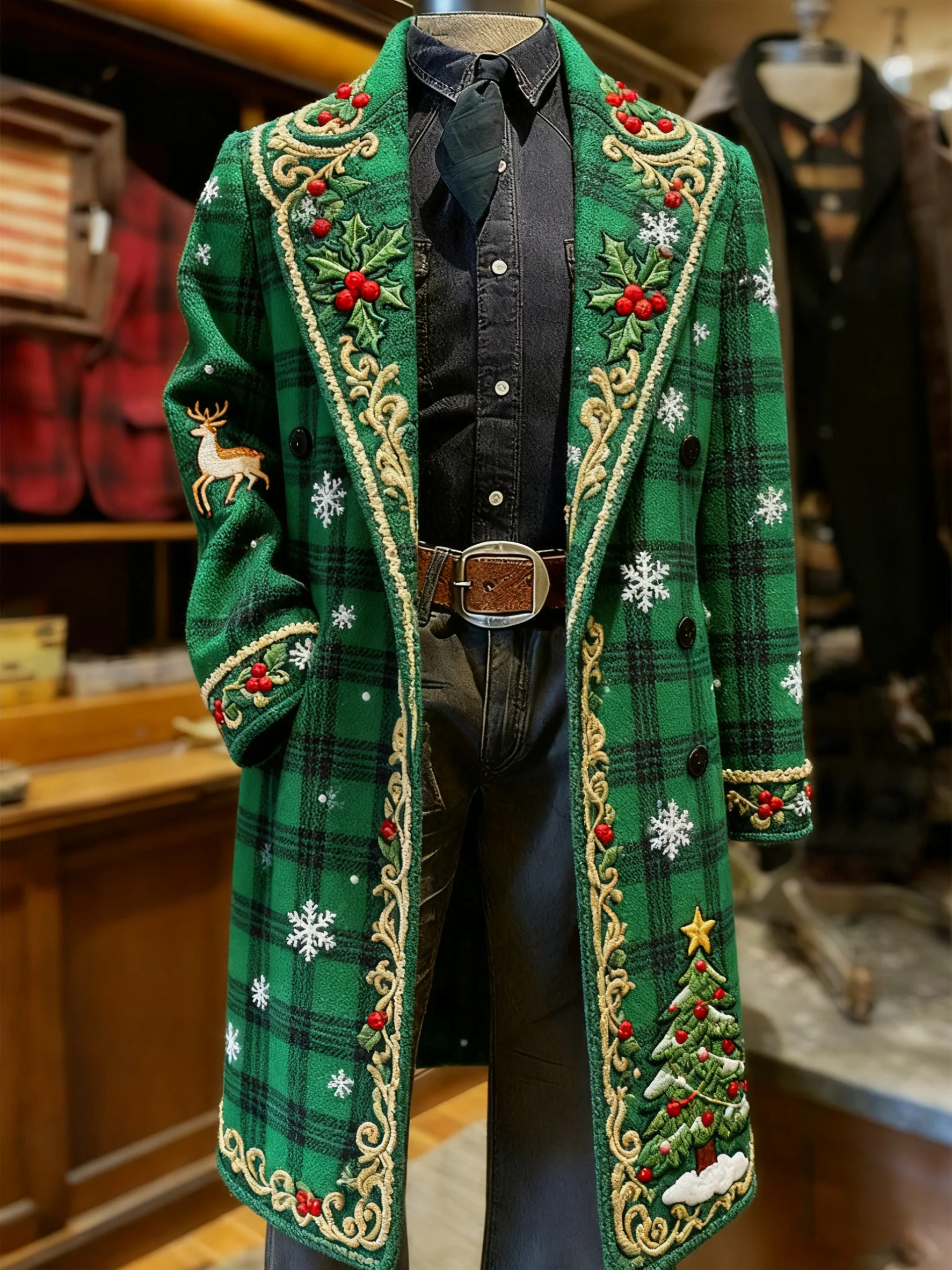 Men's Vintage Christmas Party Casual Jacket
