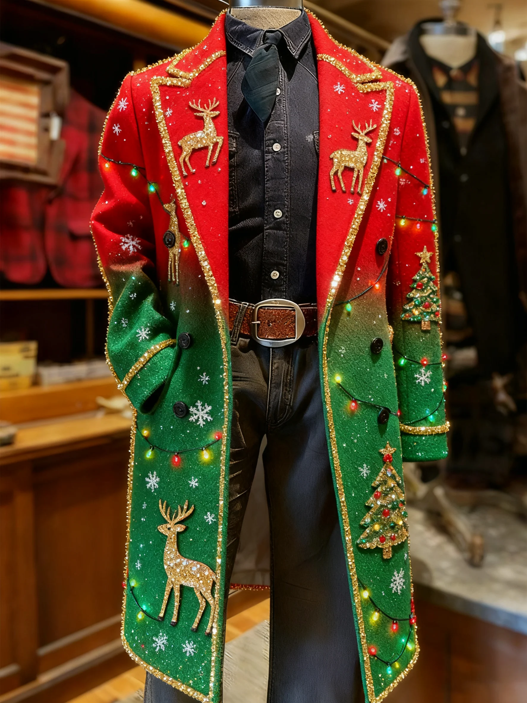 Men's Vintage Christmas Party Casual Jacket