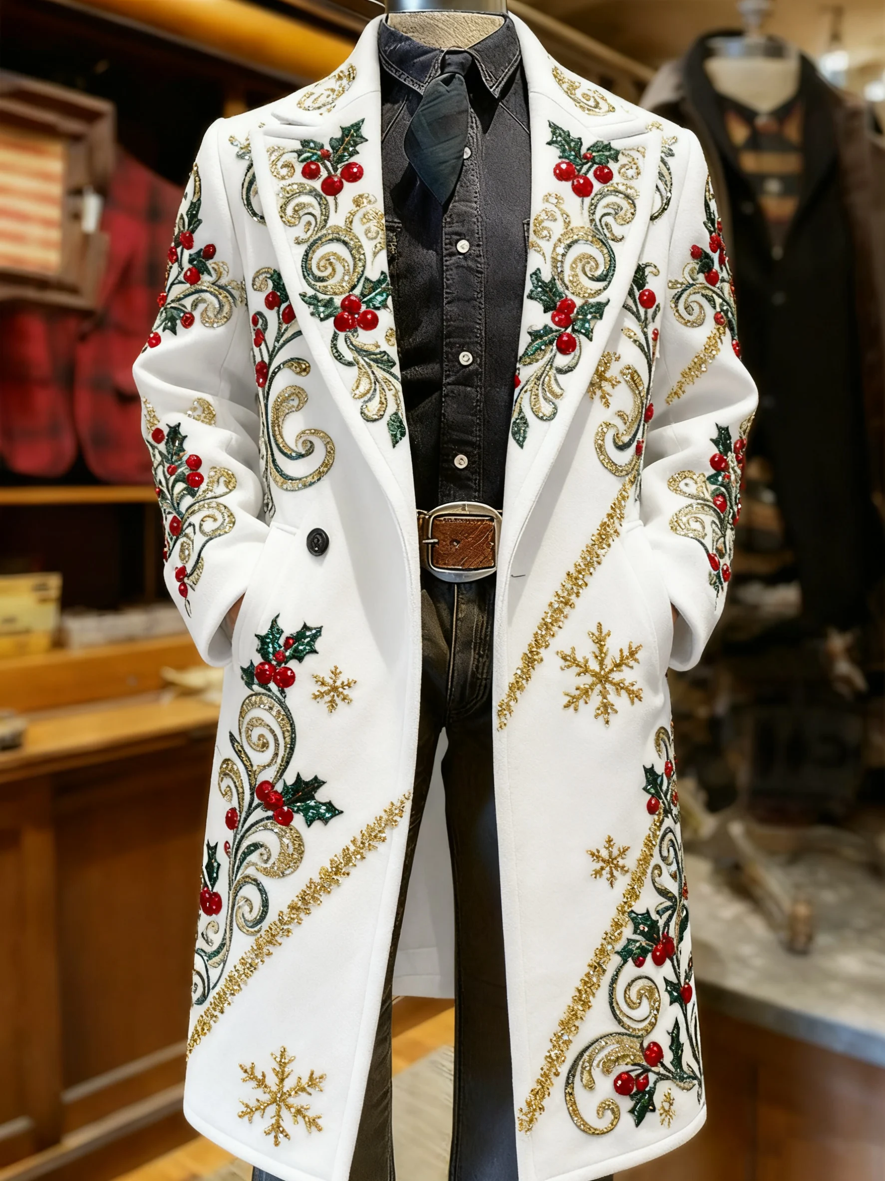 Men's Vintage Christmas Party Casual Jacket