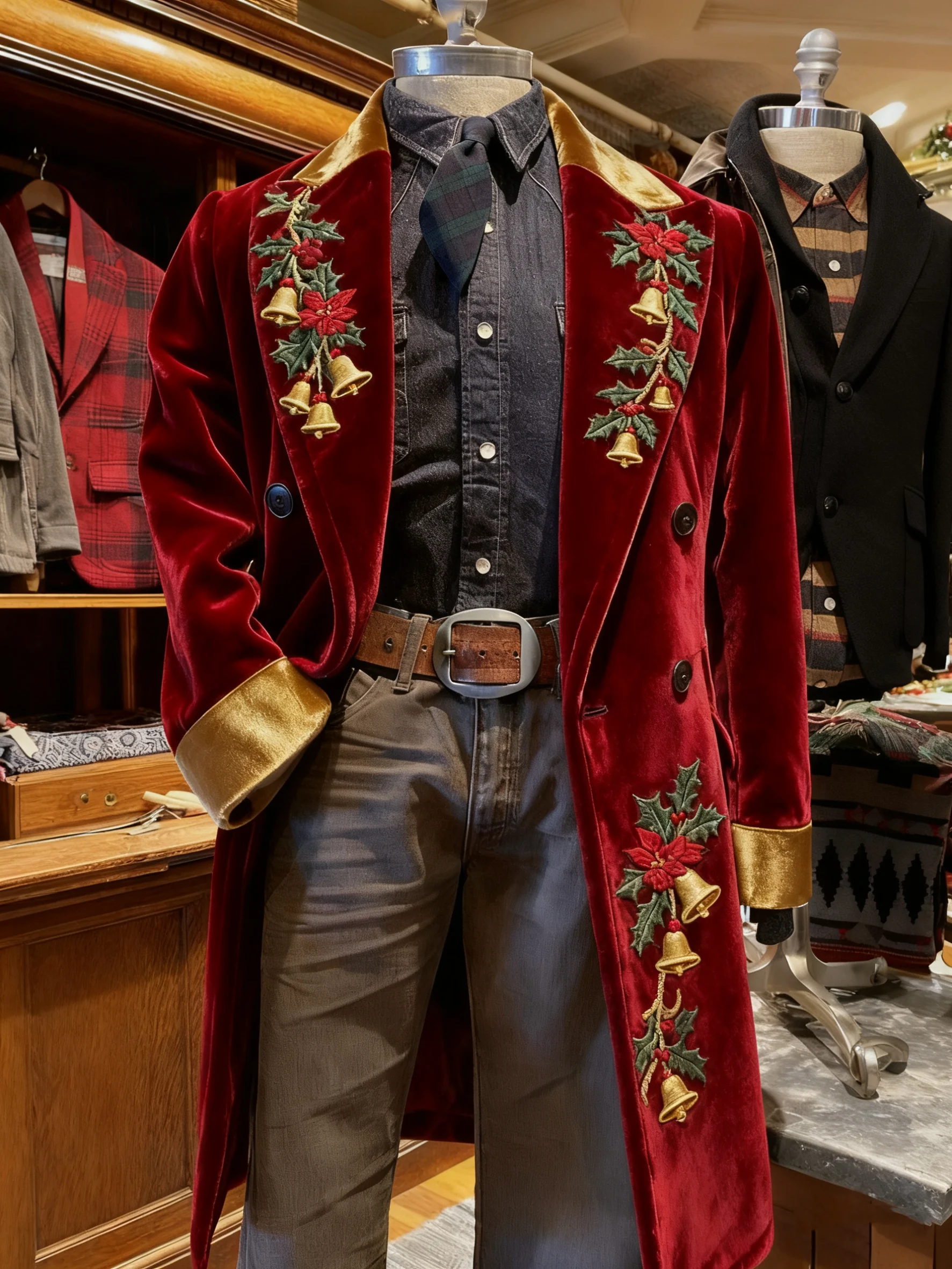 Men's Vintage Christmas Warm Casual Jacket