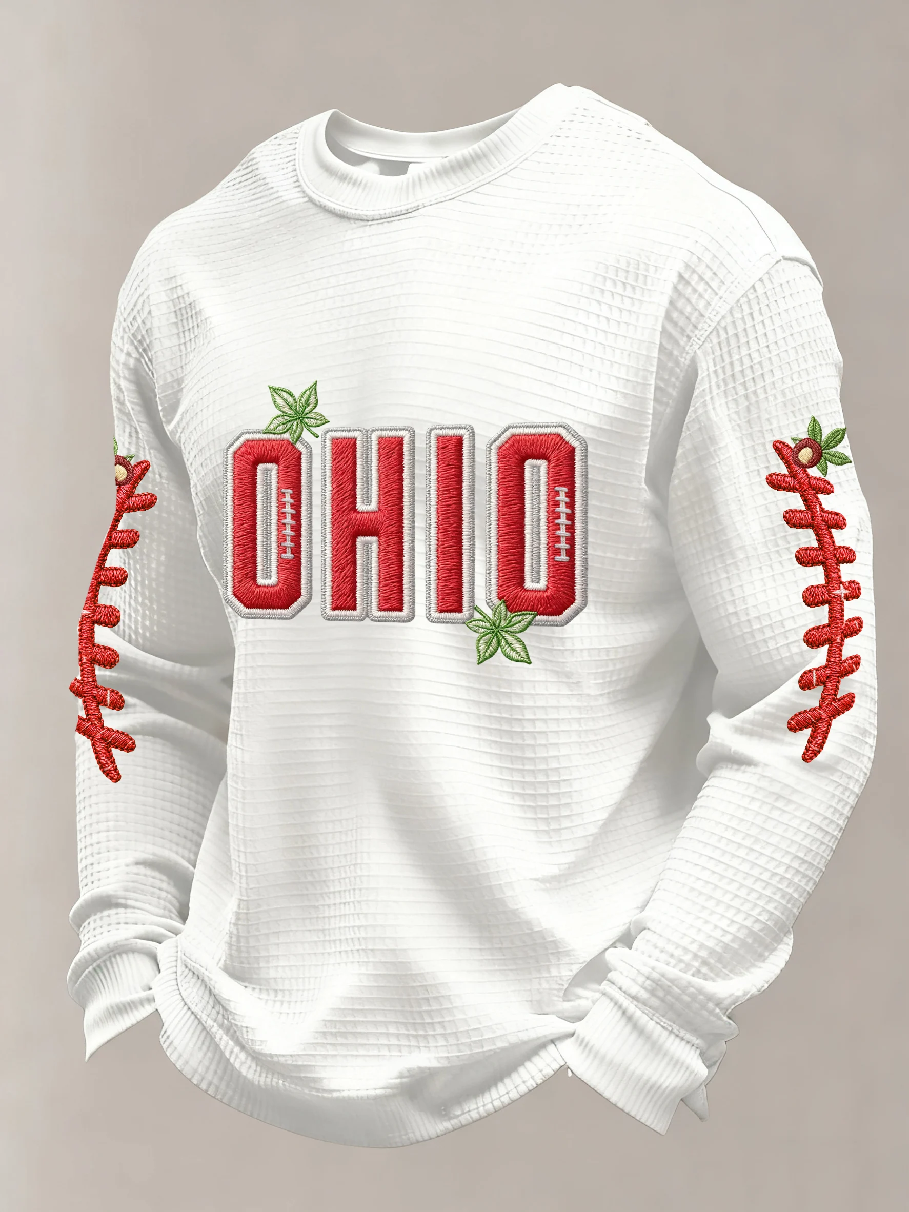 Men's Rugby Print Athletic Casual Top