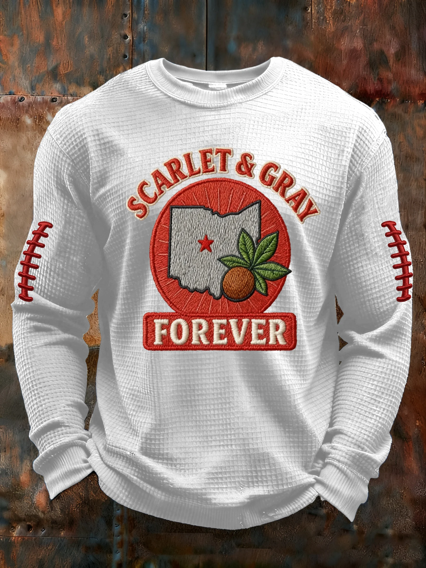 Men's Football Printed Casual Long-Sleeved Top