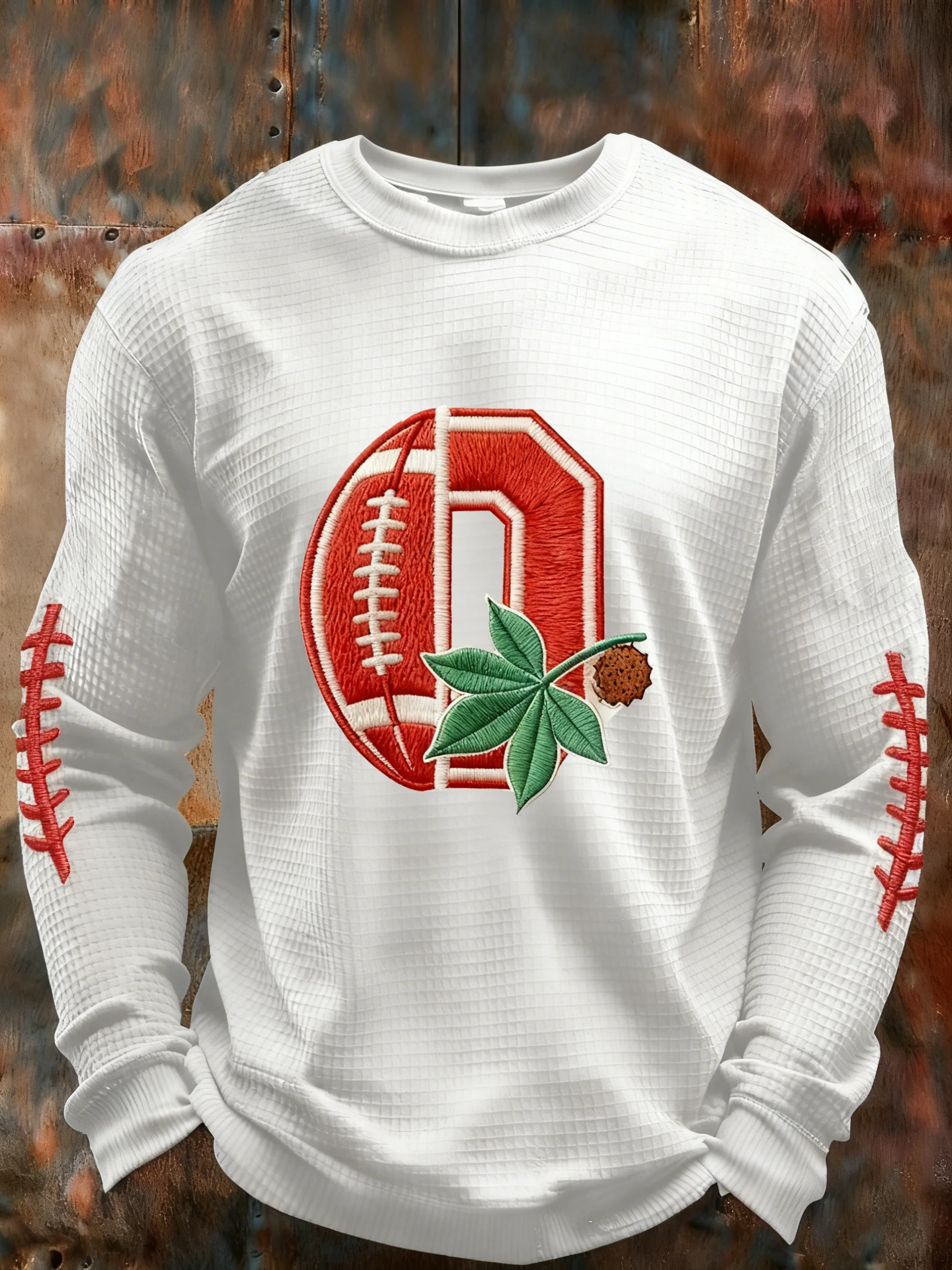 Men's Rugby Print Athletic Casual Top