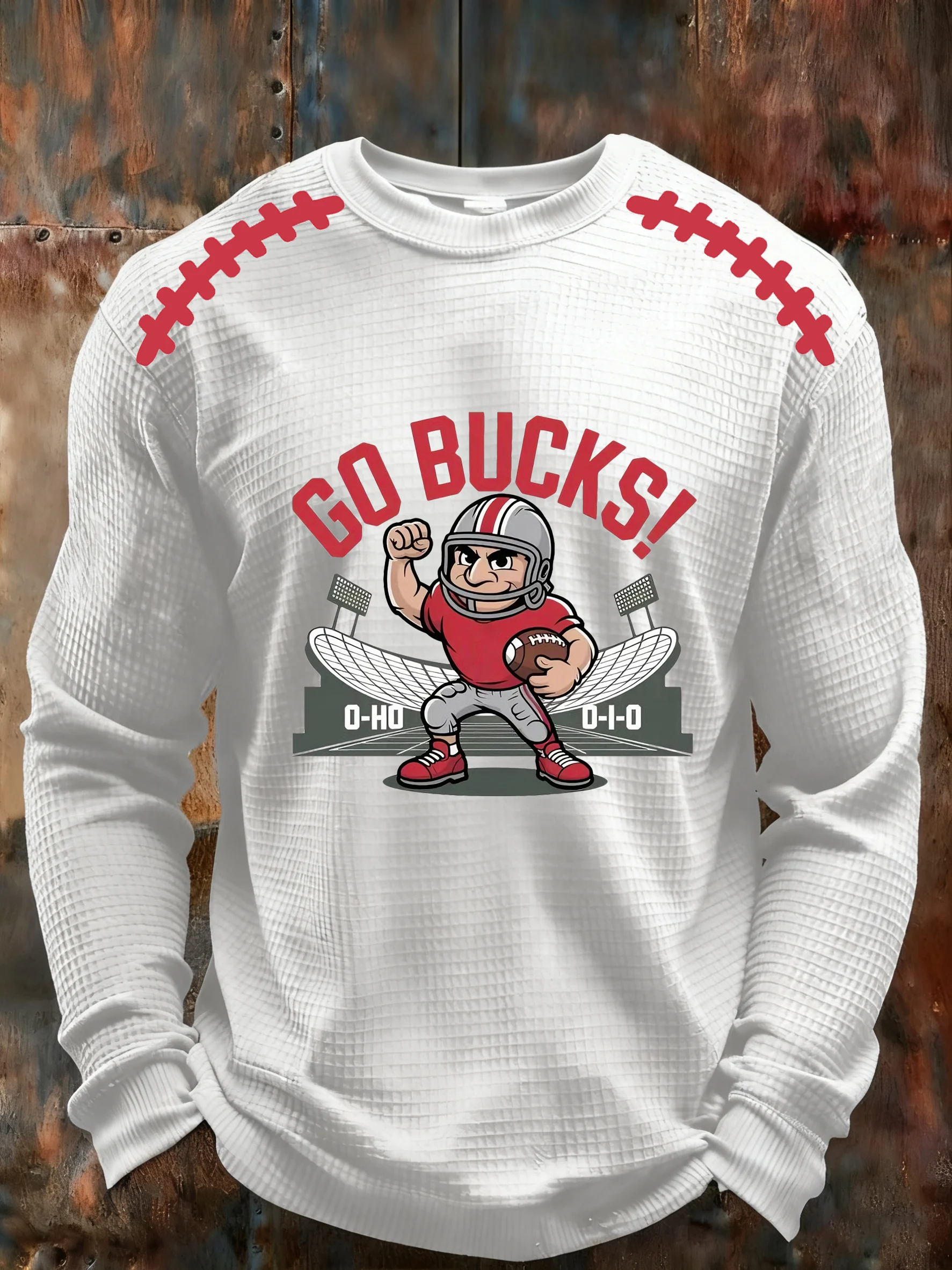 Men'S Casual Rugby Print T-Shirt