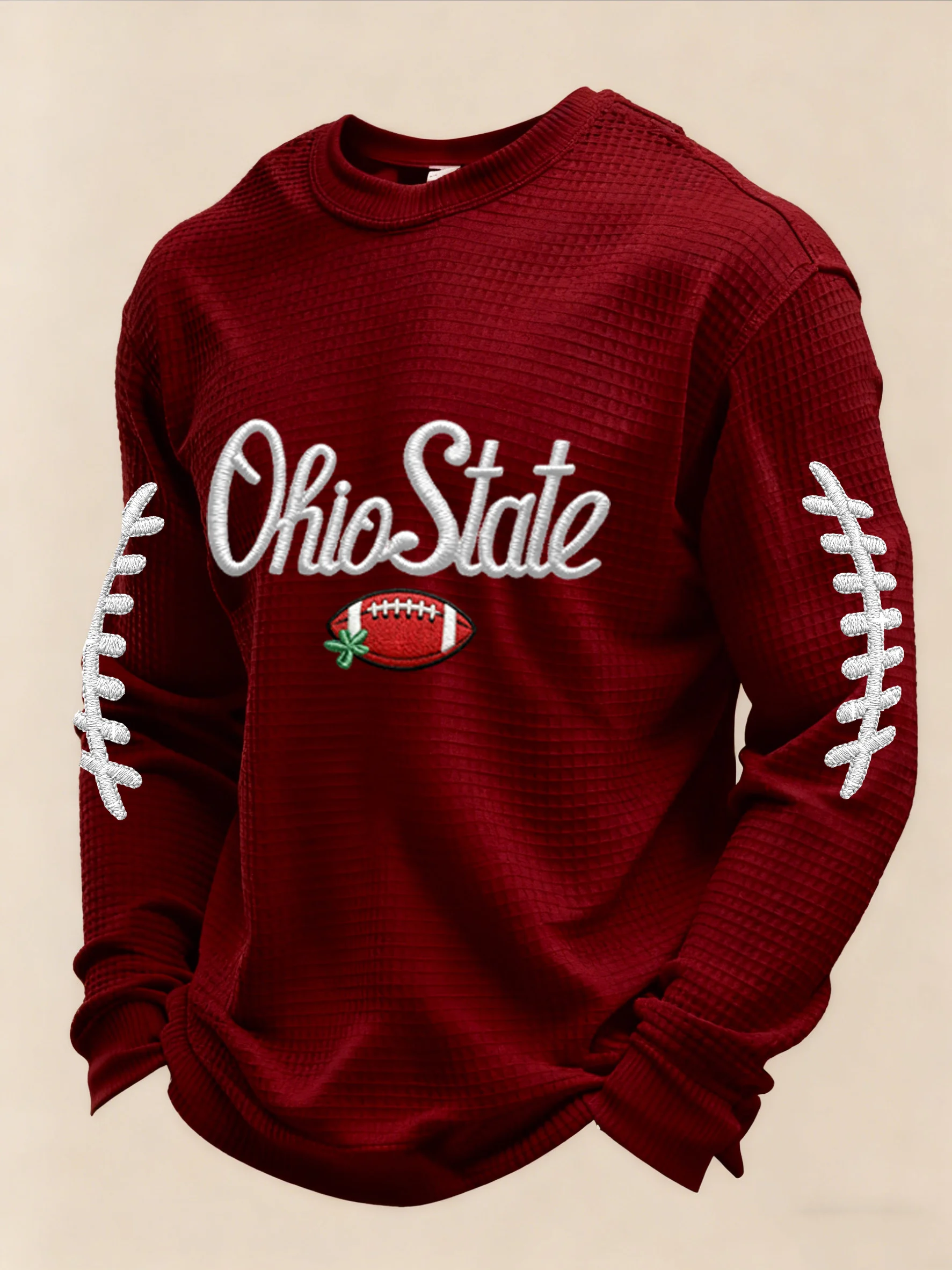 Men's Rugby Print Athletic Casual Top