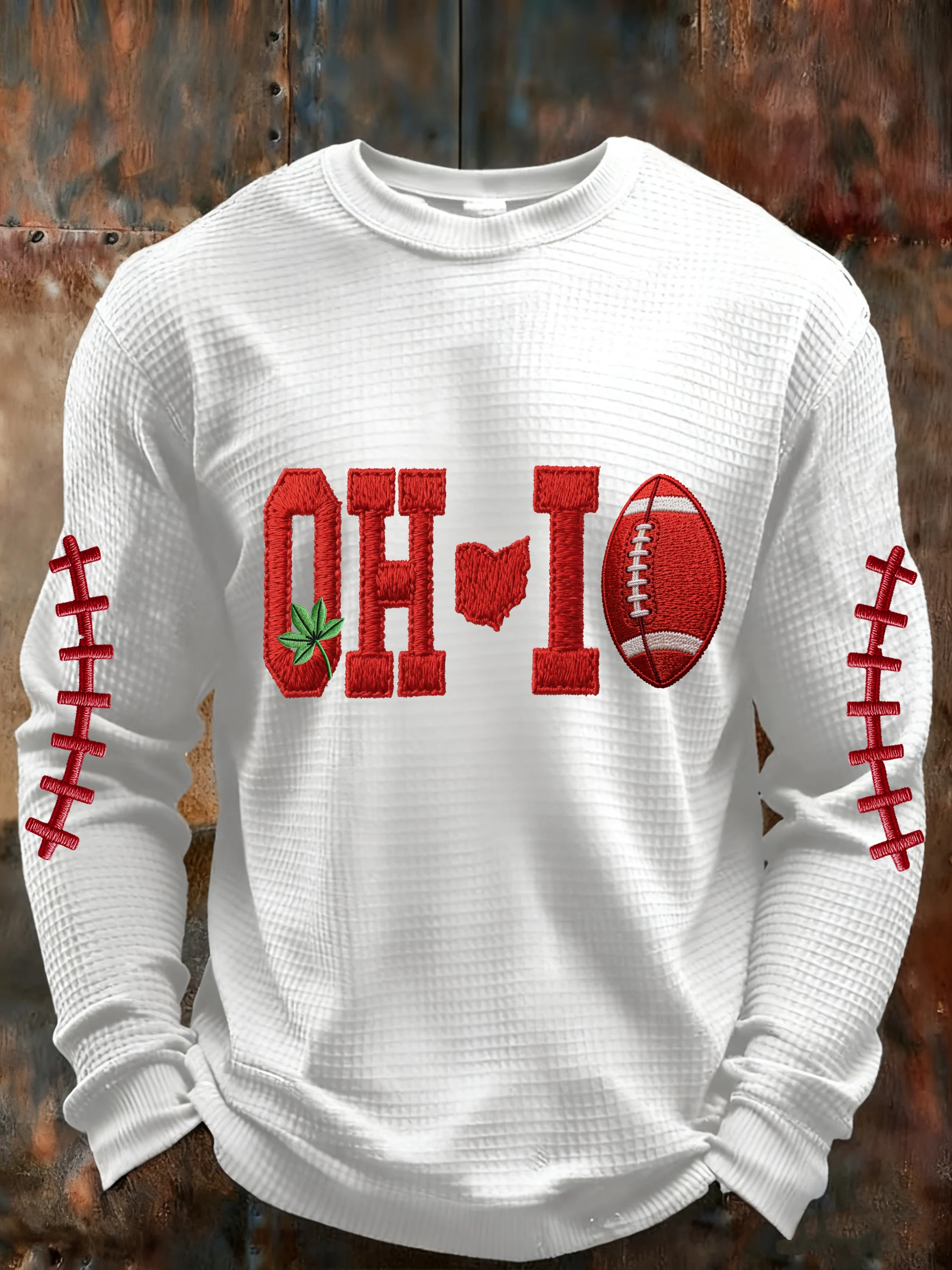 Men's Rugby Print Athletic Casual Top