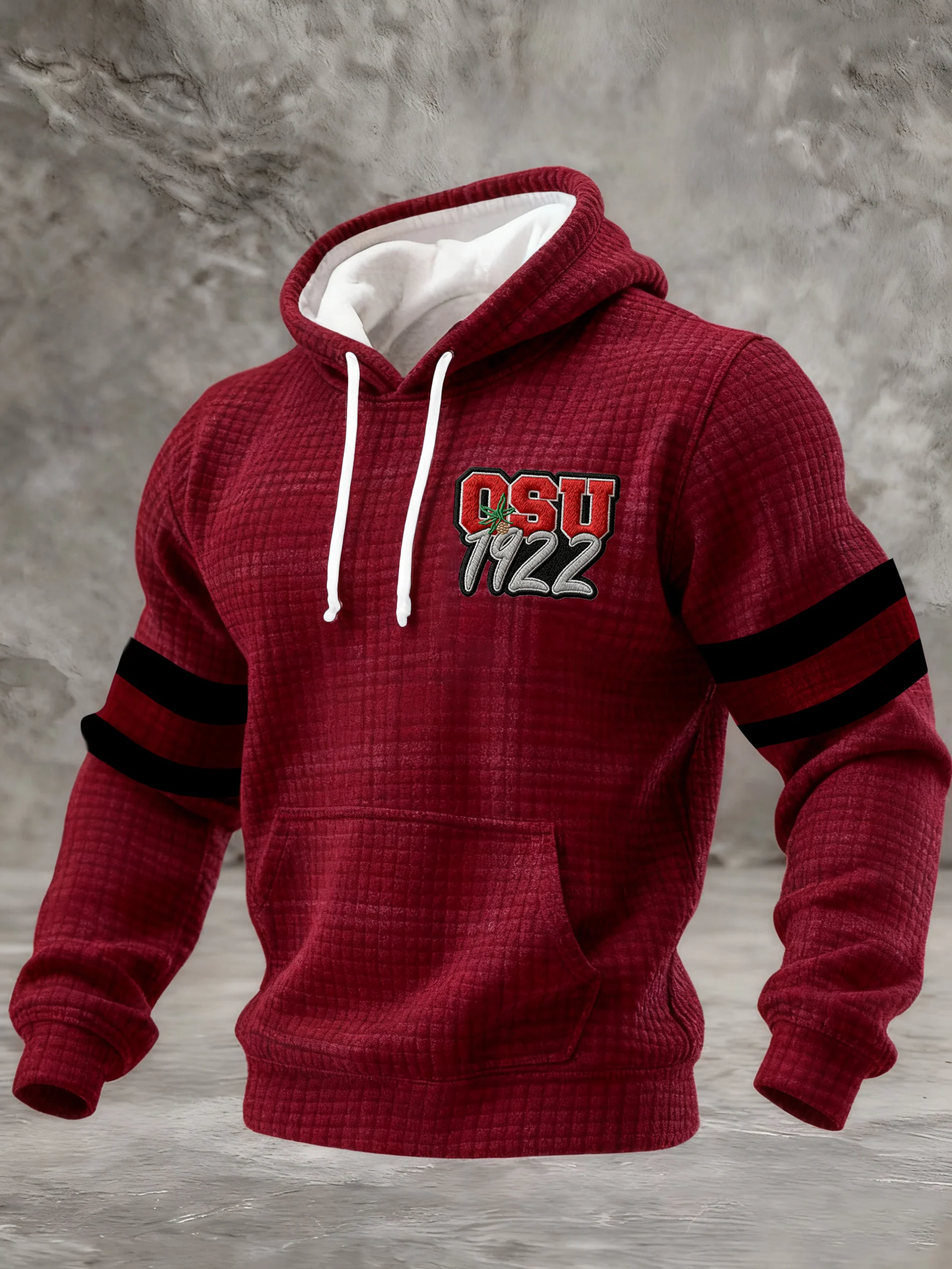Men's Casual Football Print Sweatshirt