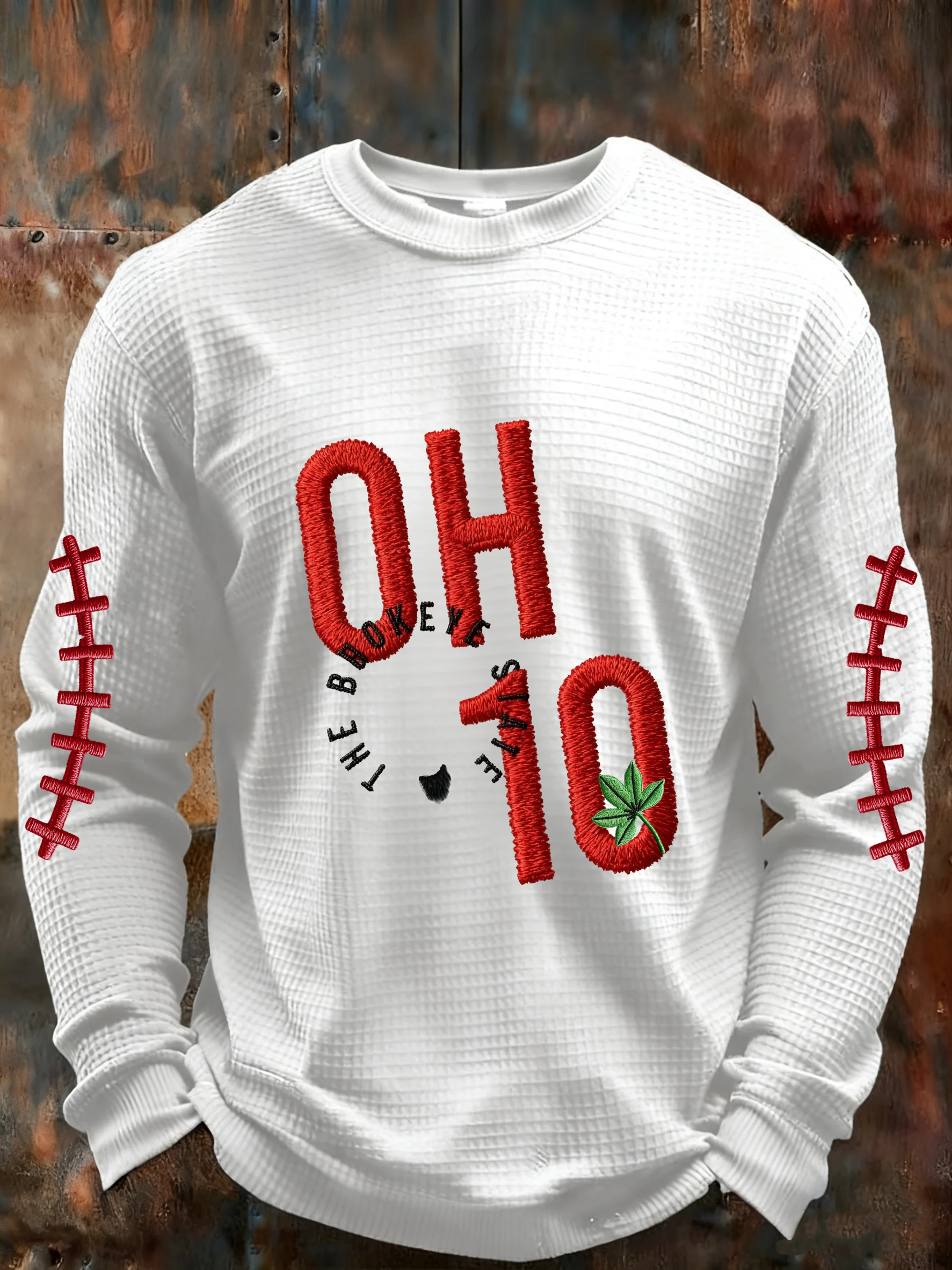 Men's Rugby Print Athletic Casual Top