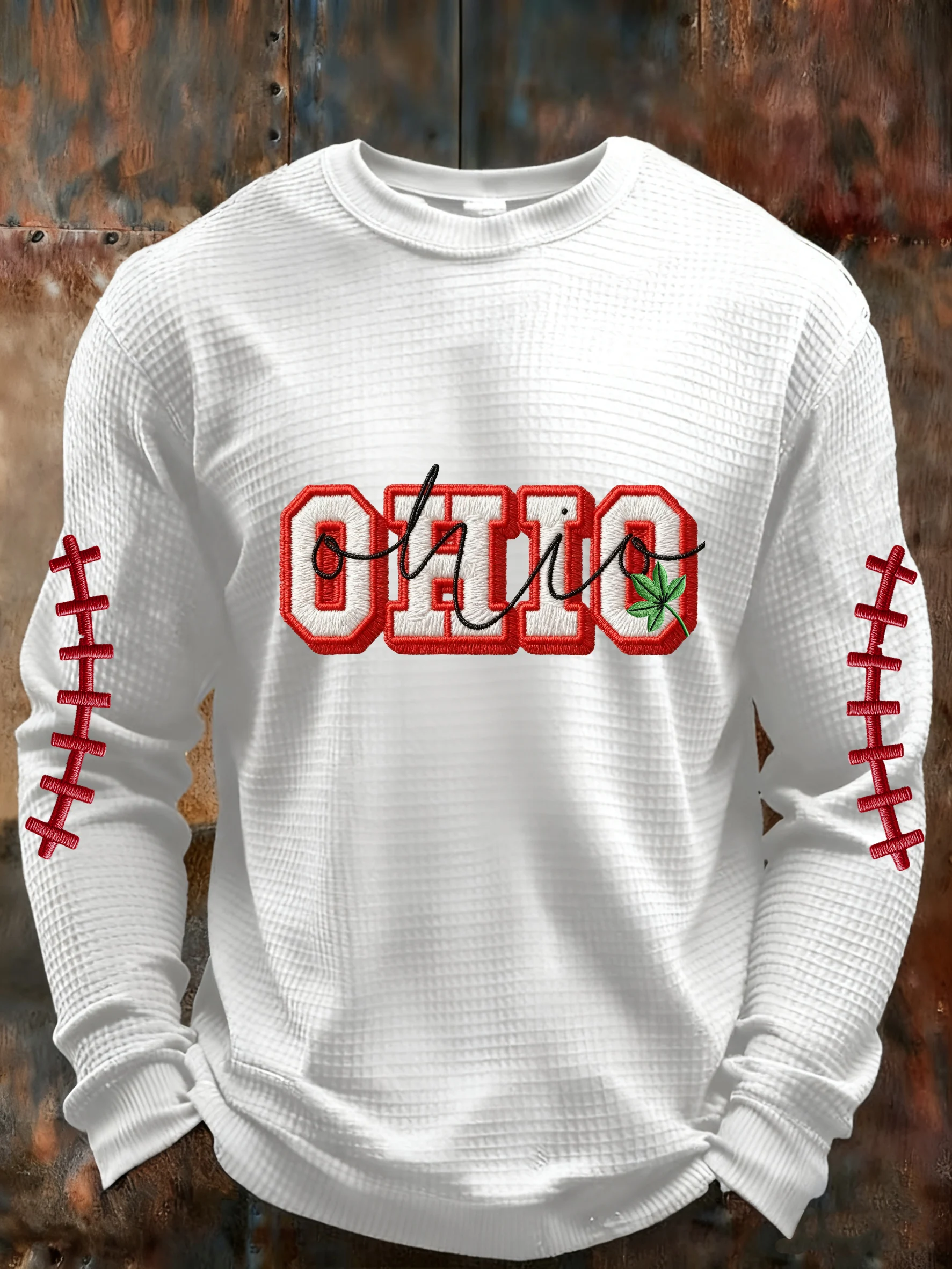 Men's Rugby Print Athletic Casual Top