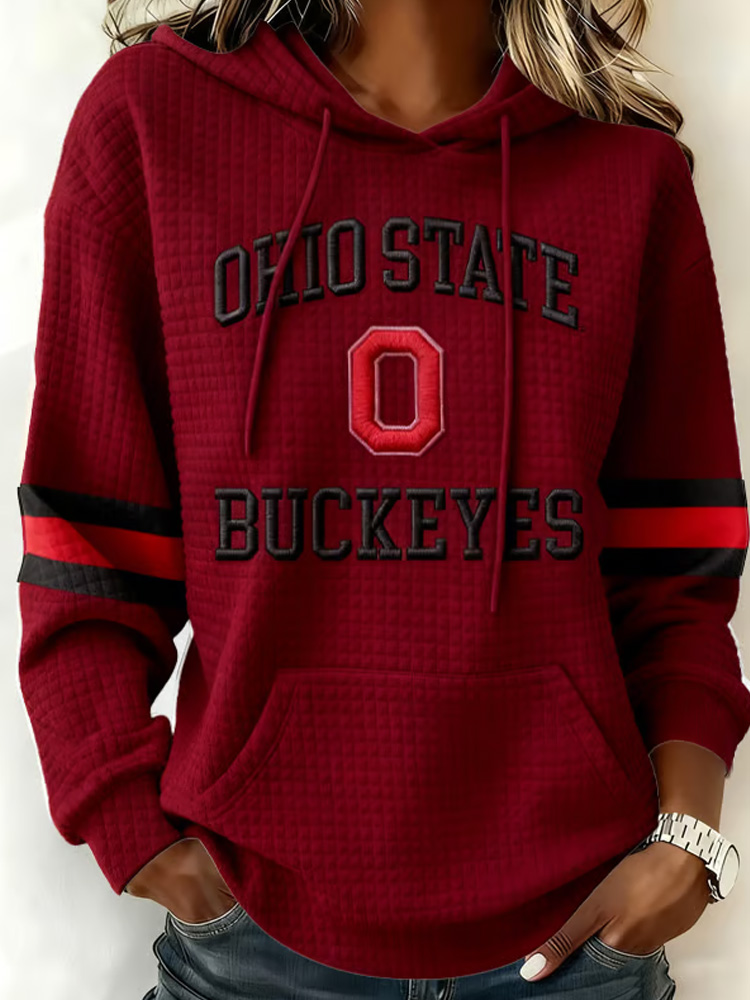 Women's Sunday Funday Football Print Mid Sleeve T-Shirt  ACE