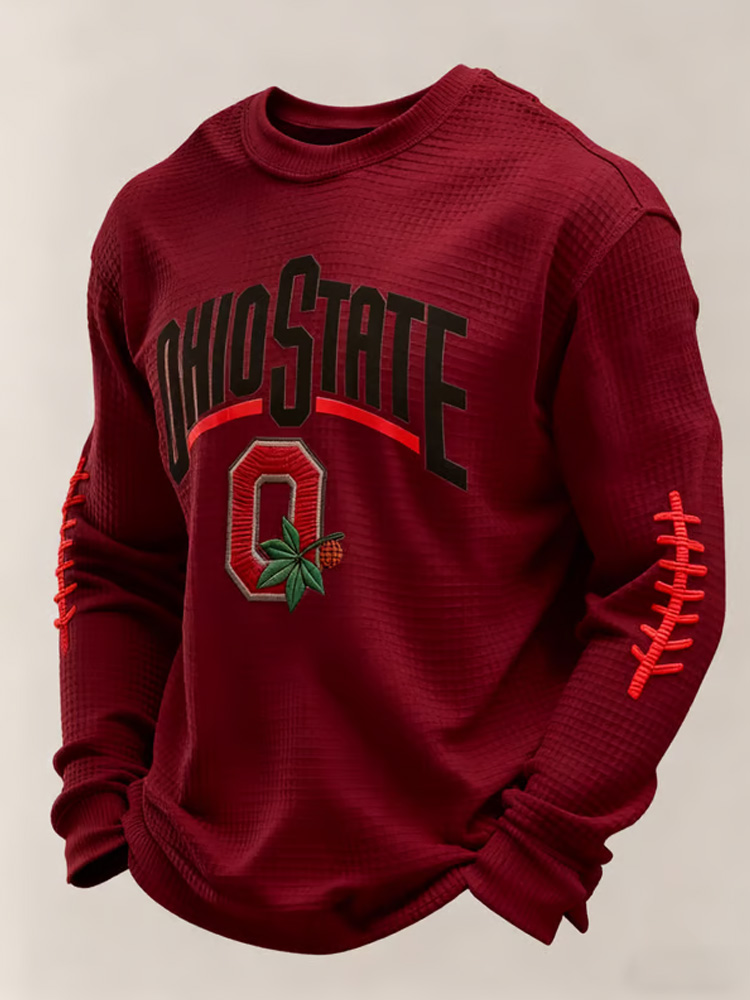 Men's Casual Rugby Print T-shirt  ACE