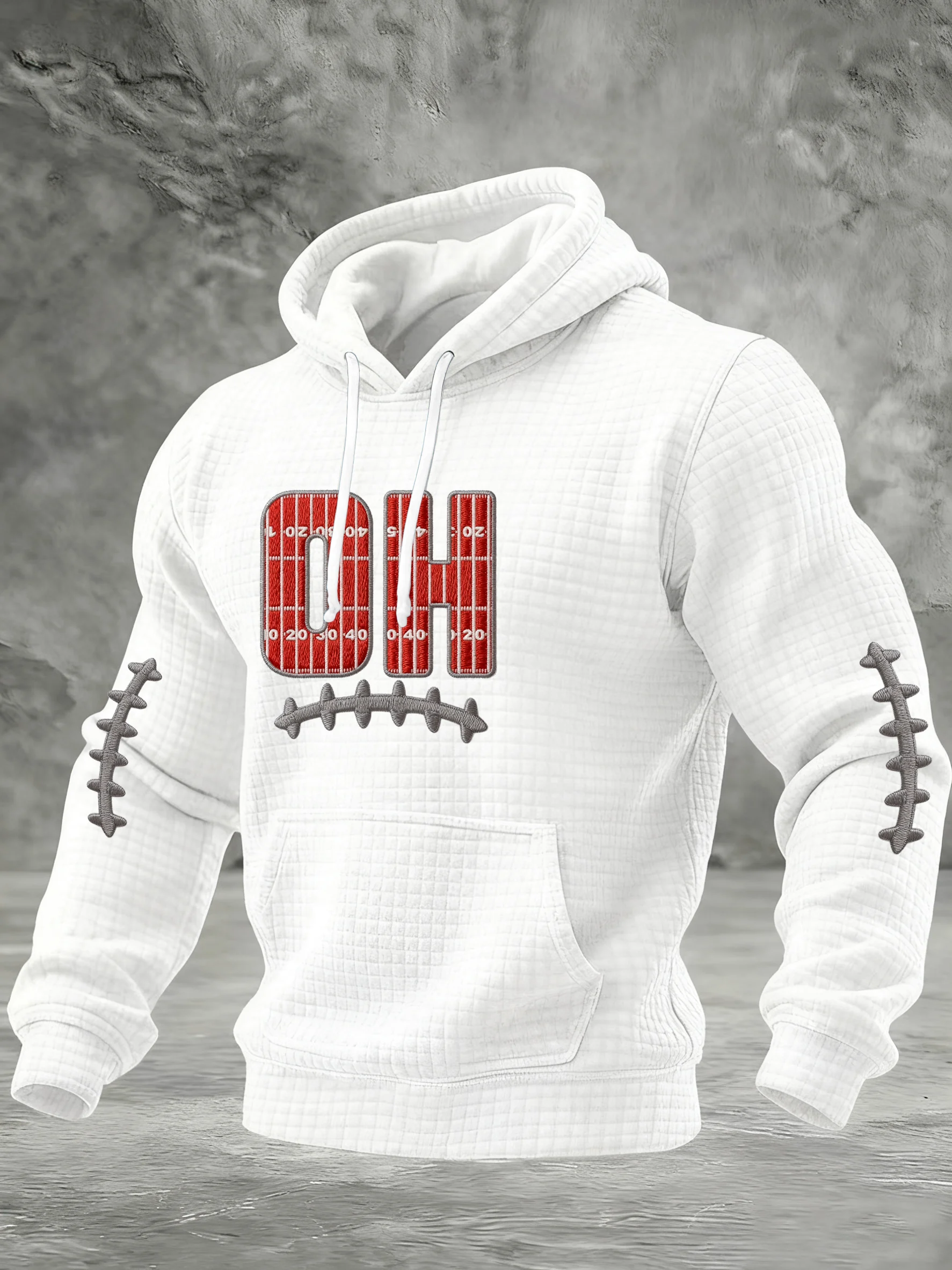 Men's Casual Rugby Print Sweatshirt