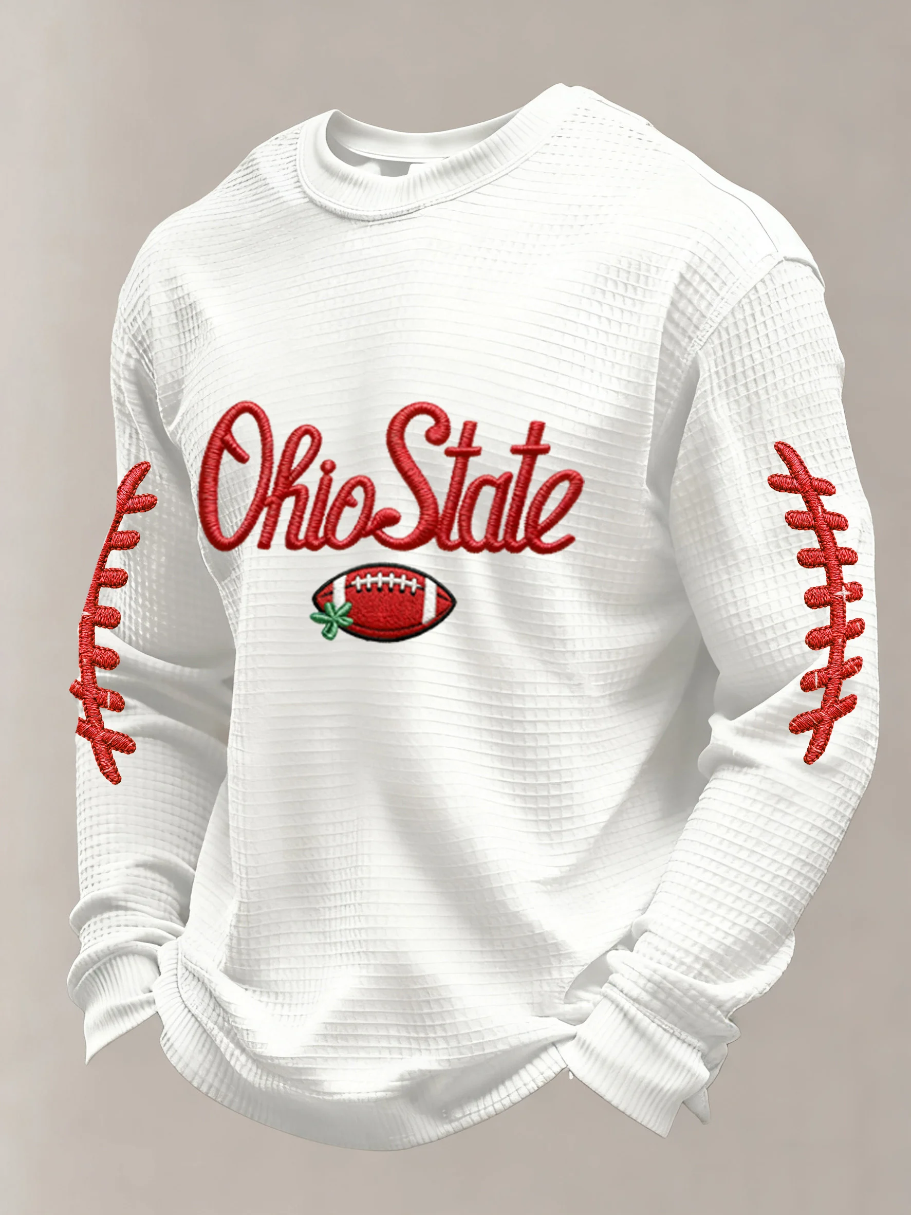 Men's Rugby Print Athletic Casual Top