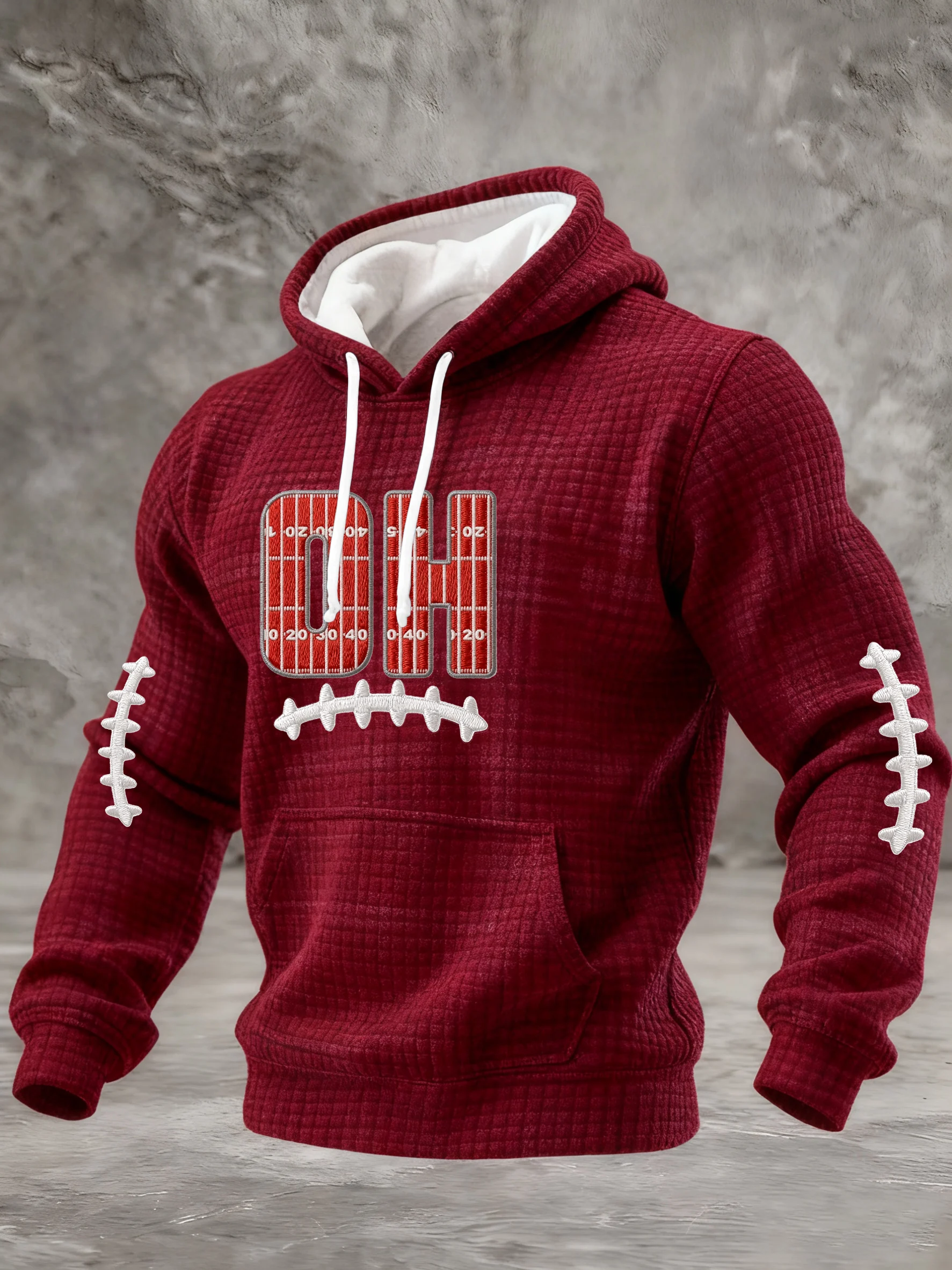 Men's Casual Rugby Print Sweatshirt