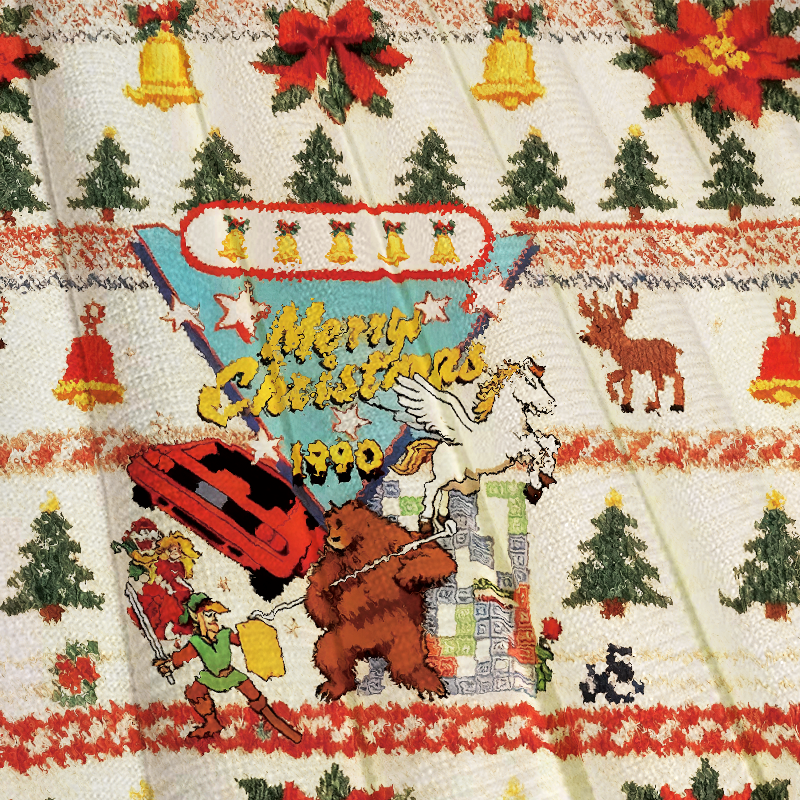 1990 World Championships Christmas Ugly Sweatshirt