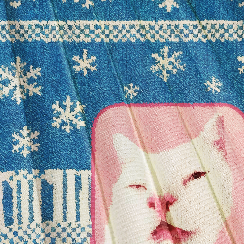 Funny Diphenhydramine Meme Cat Christmas Ugly Sweatshirt