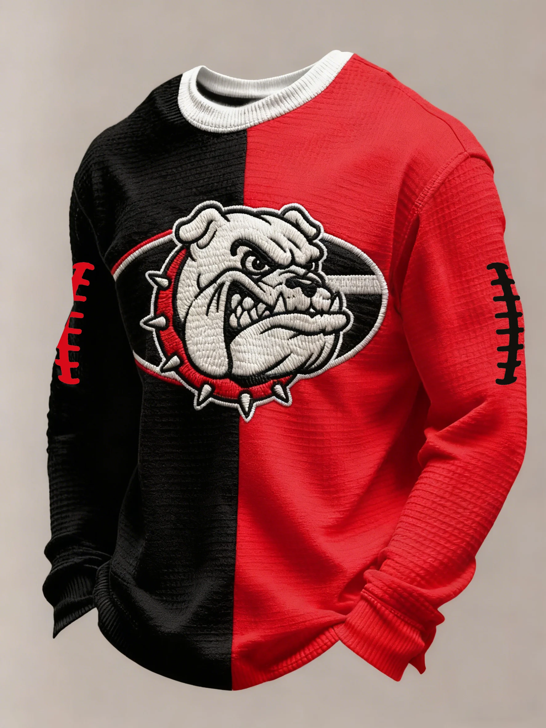 Men's Football Printed Casual Long-Sleeved Top