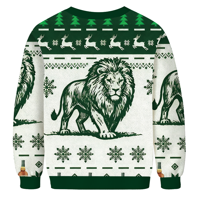 Lion Trace Christmas Ugly Sweatshirt