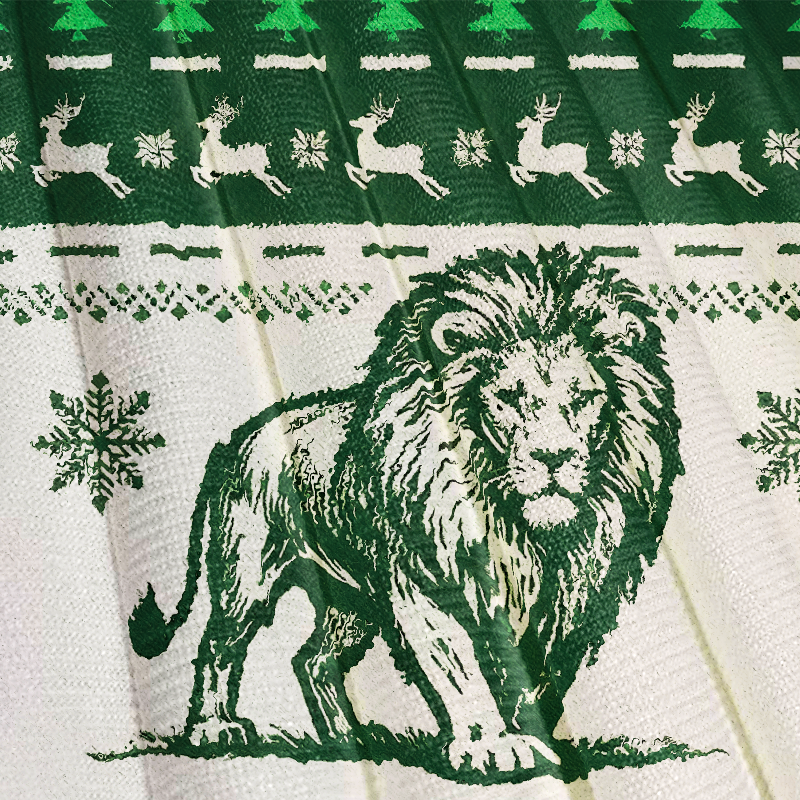 Lion Trace Christmas Ugly Sweatshirt