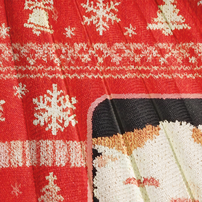 Red Drowsy Cat Meme Christmas Ugly Sweatshirt