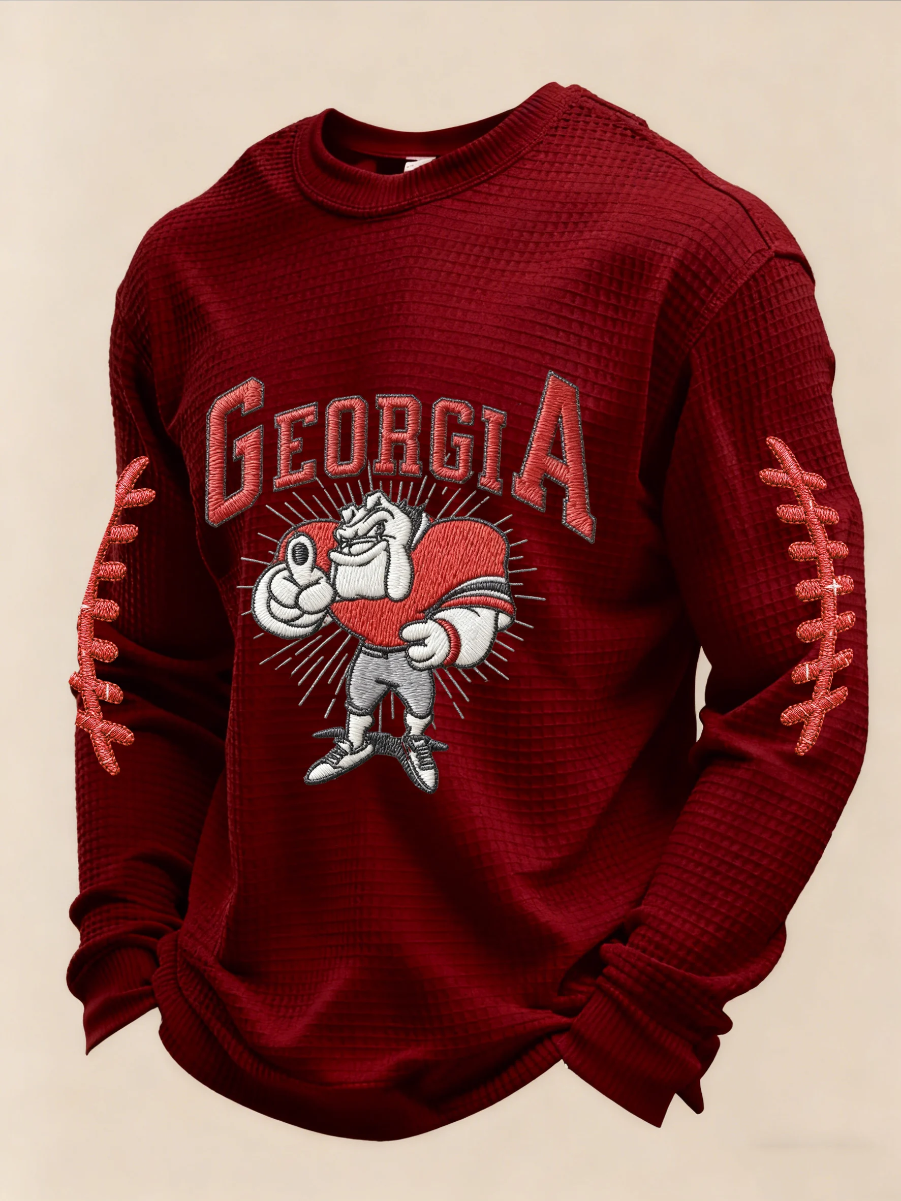 Men's Rugby Print Athletic Casual Top