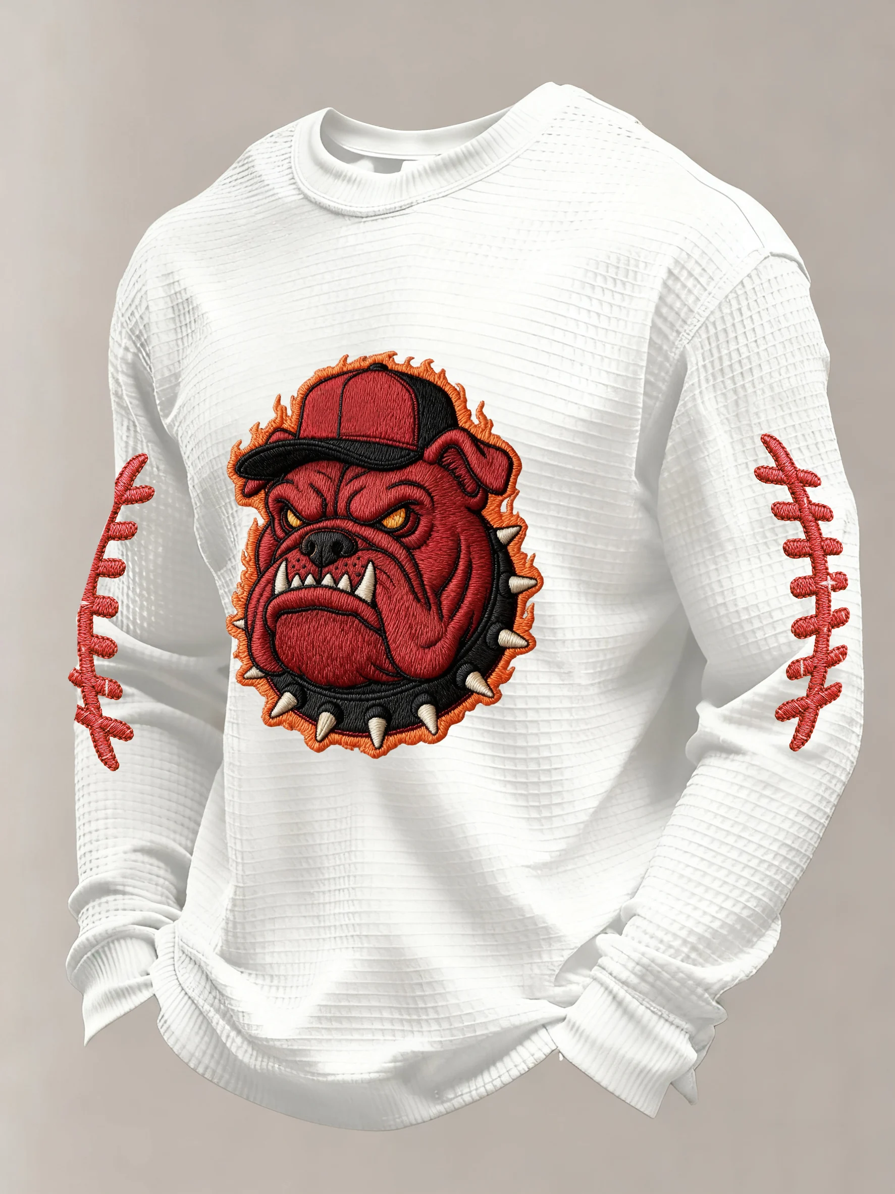 Men's Rugby Print Athletic Casual Top