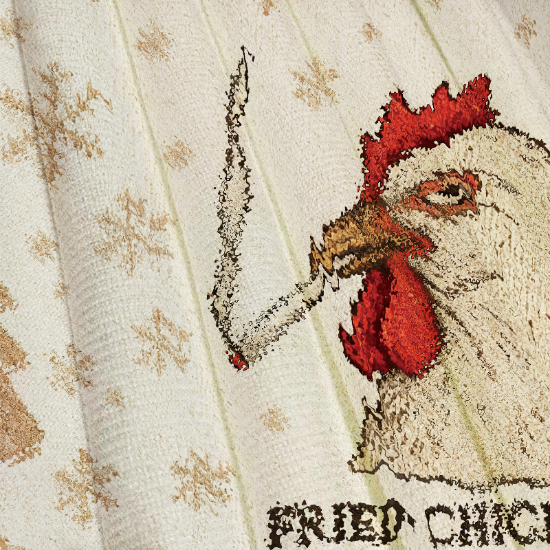 Fried Chicken 420 Smoking Meme Christmas Ugly Sweatshirt