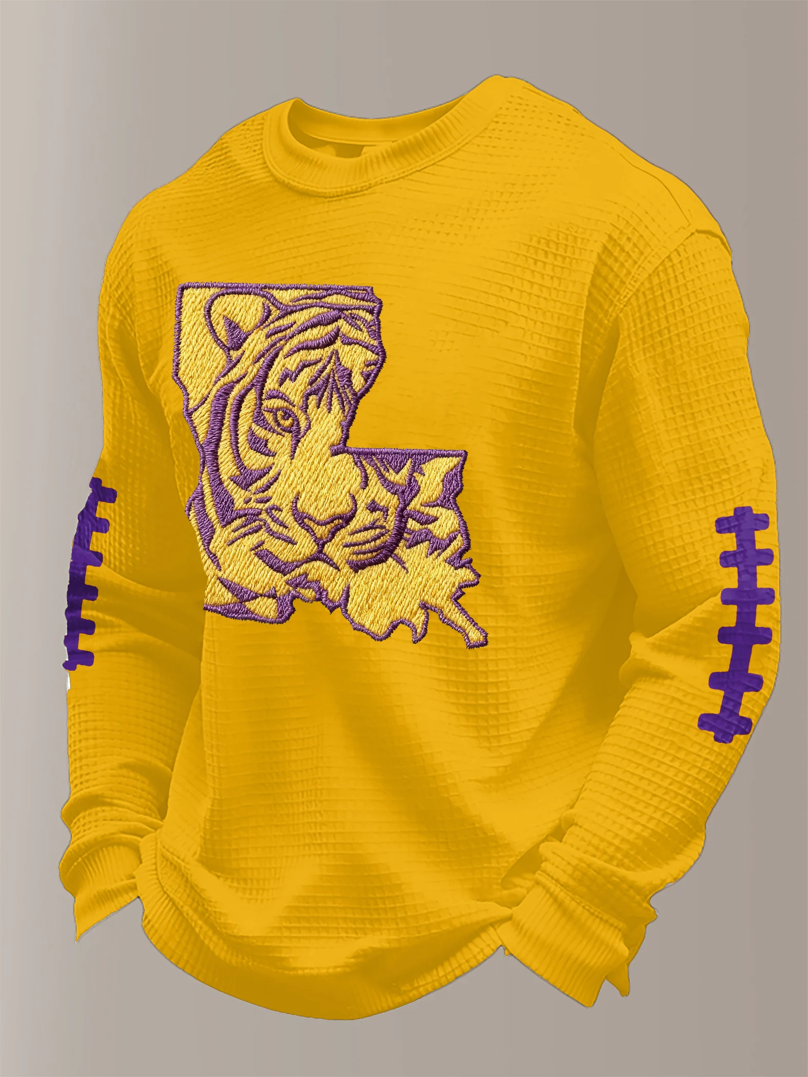 Men's rugby casual printed long-sleeved shirt