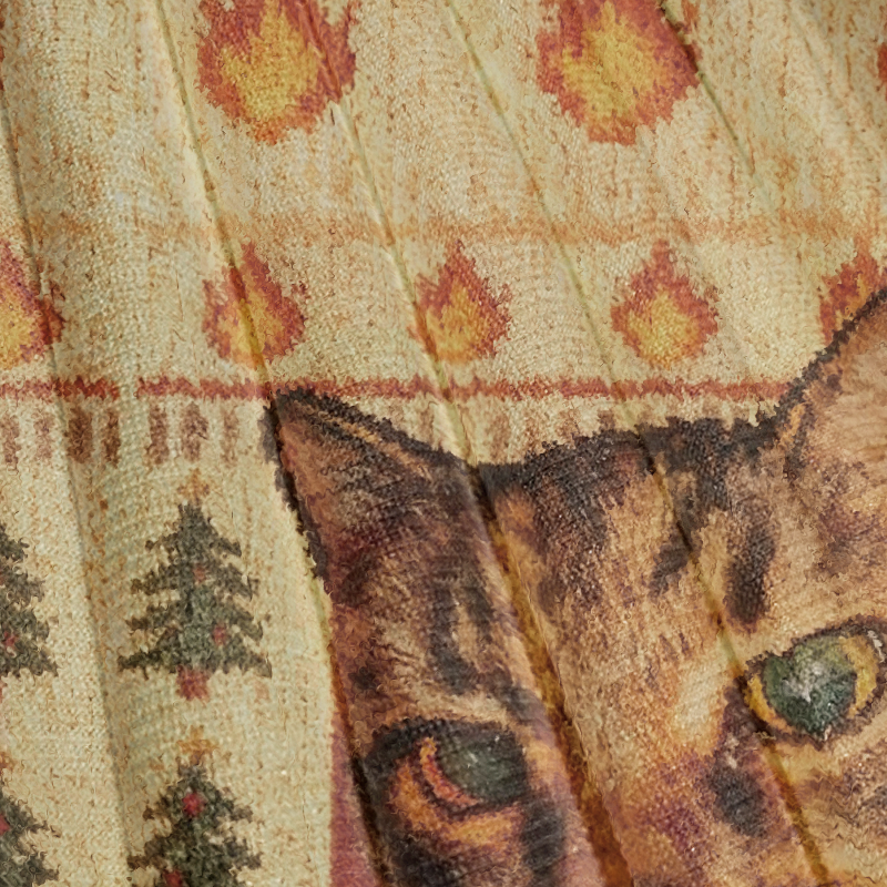 Funny Smoking Cat Meme Christmas Ugly Sweatshirt