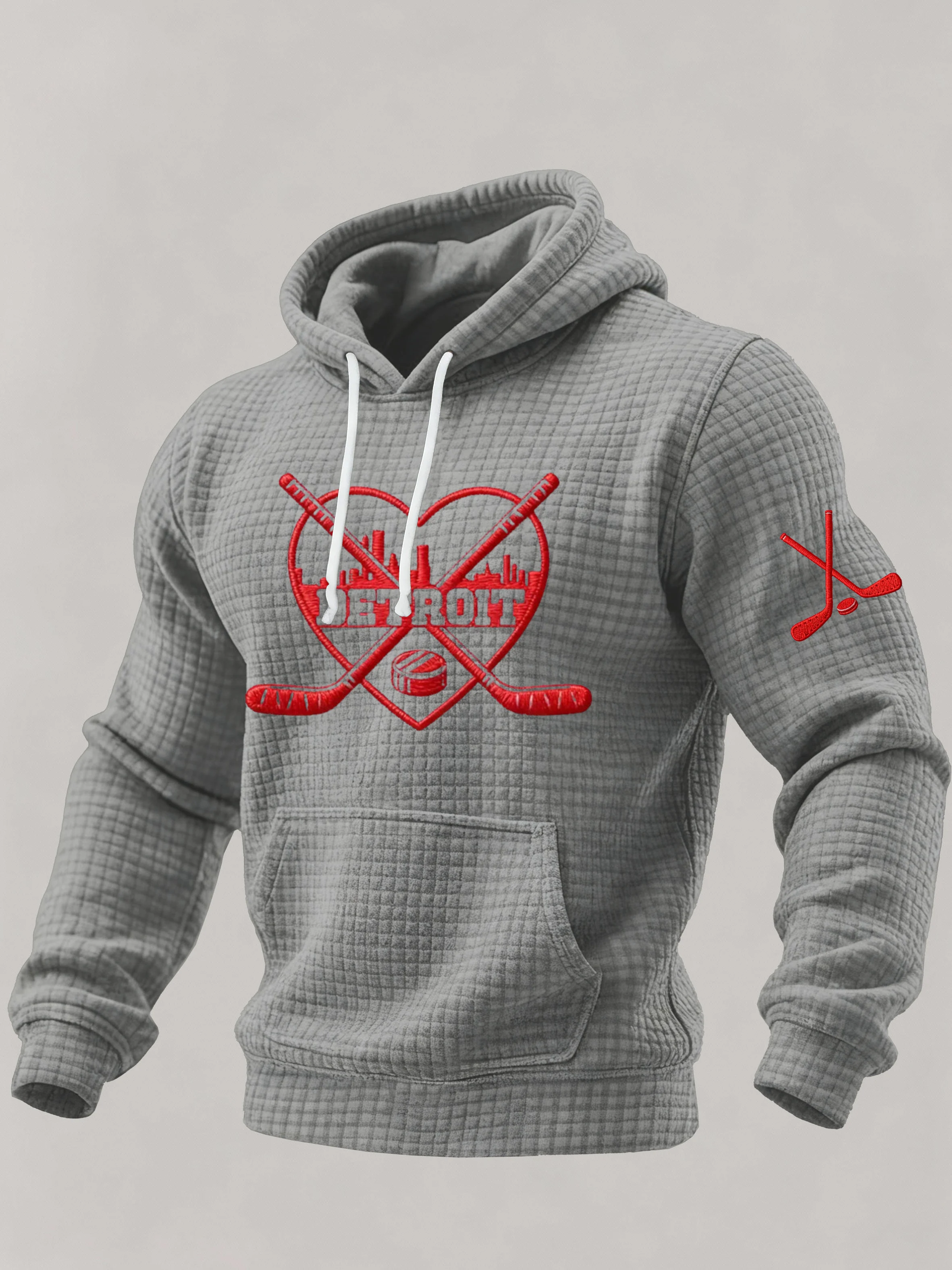 Men'S Ice hockey Printed Hooded Sweatshirt