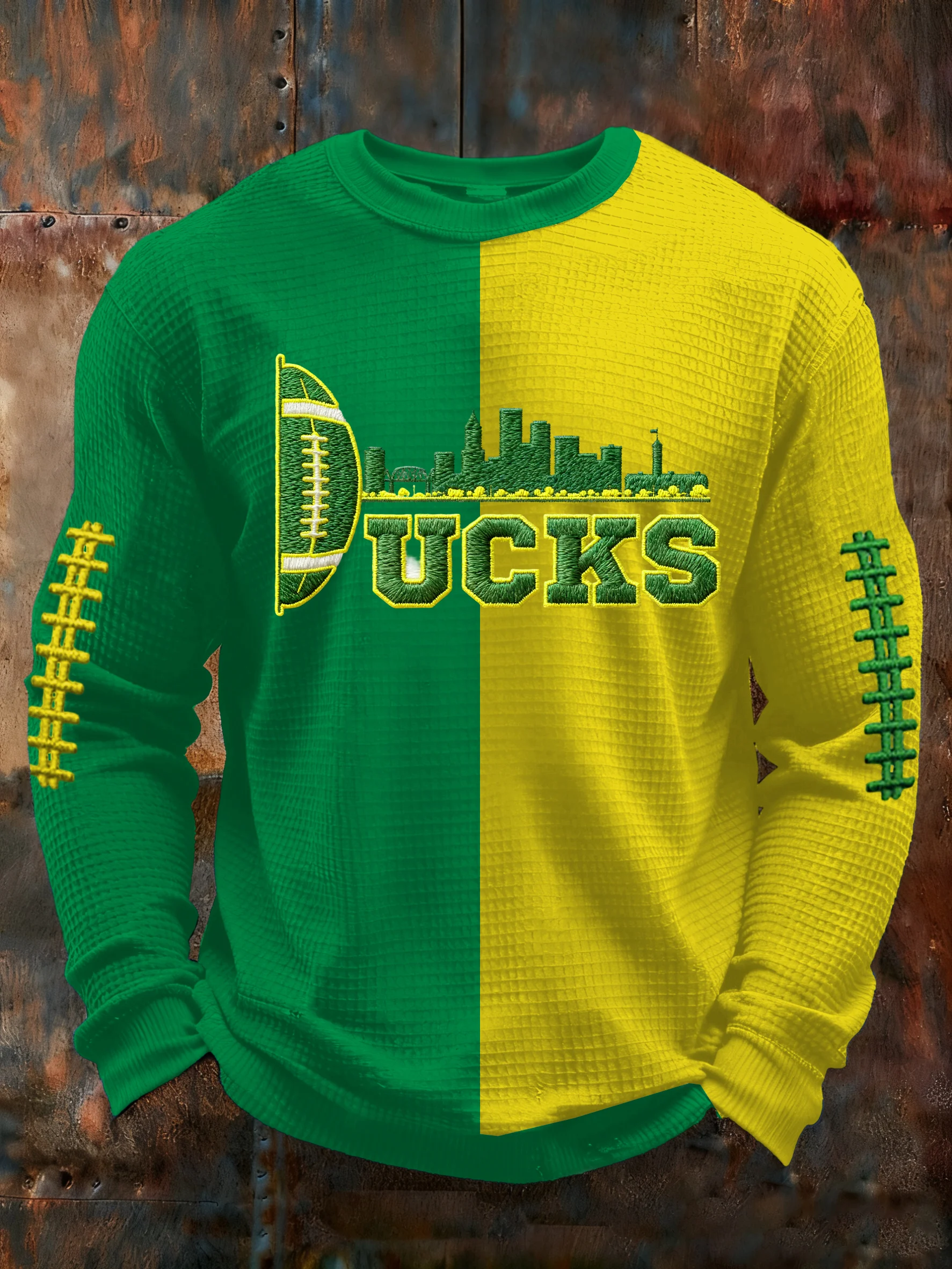 Men's Football Printed Casual Long-Sleeved Top