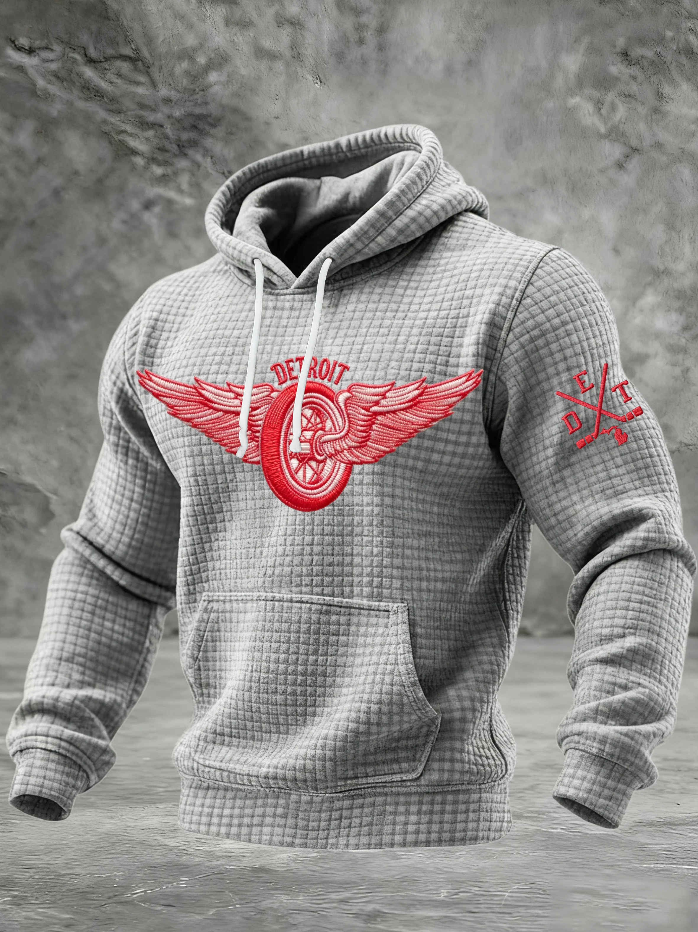 Men'S Ice hockey Printed Hooded Sweatshirt