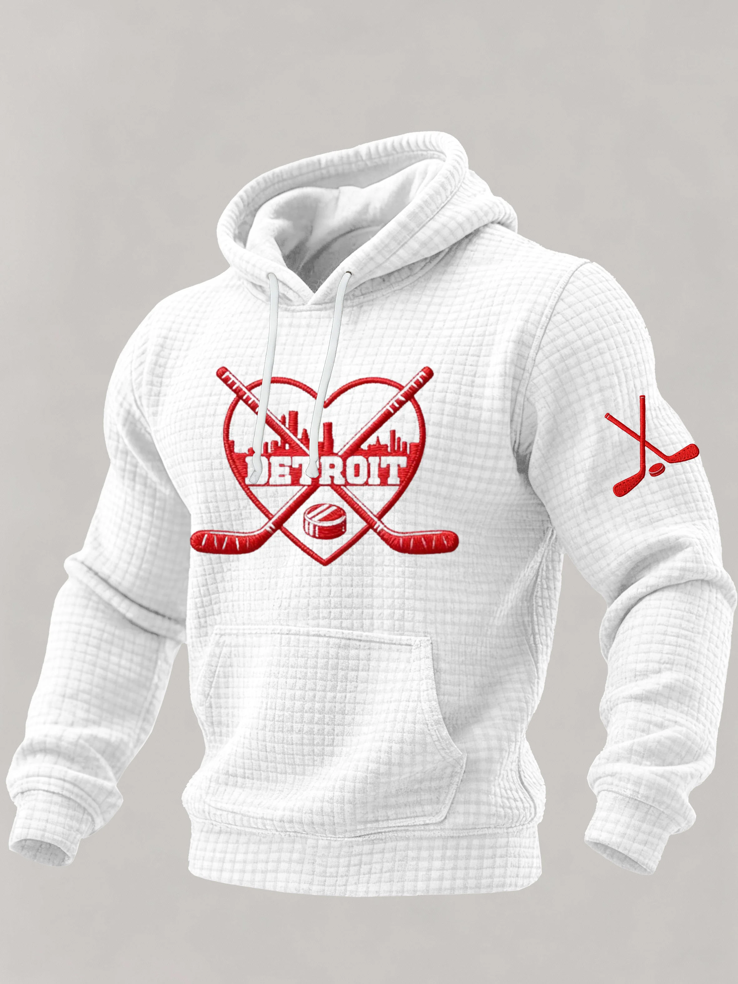 Men'S Ice hockey Printed Hooded Sweatshirt